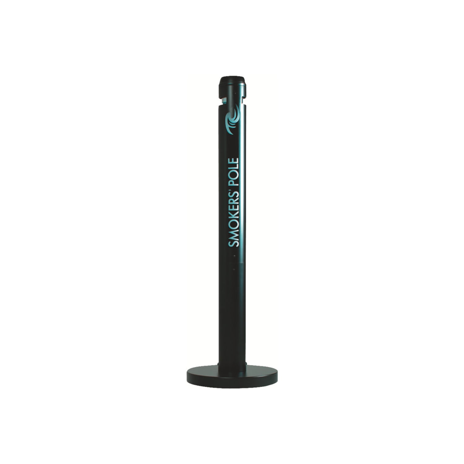 United Receptacle Freestanding Smokers Pole, 41in x 14 1/4in x 14 1/4in, Black - Image 3