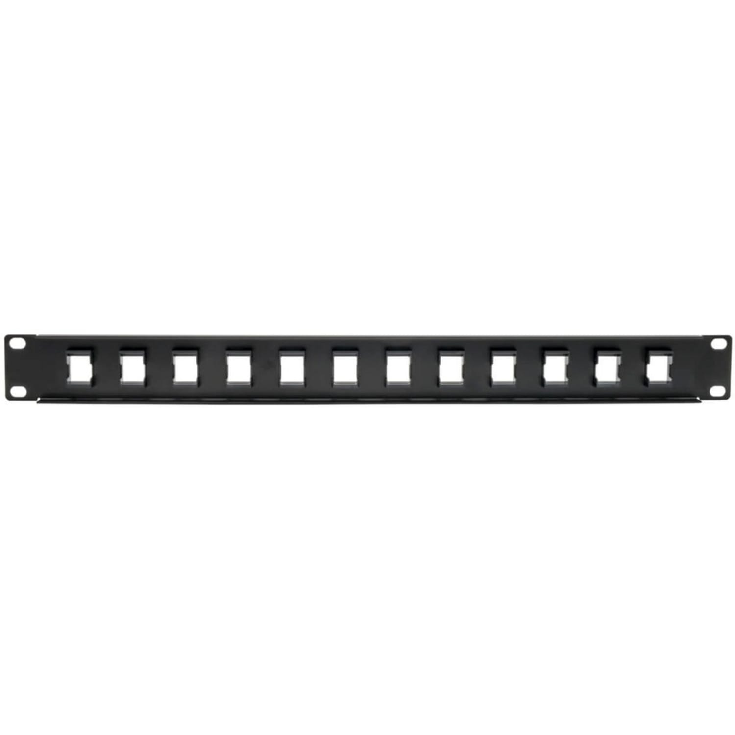 Eaton Tripp Lite Series 12-Port 1U Rack-Mount Unshielded Blank Keystone/Multimedia Patch Panel, RJ45 Ethernet, USB, HDMI, Cat5e/6 - N062012KJ - Image 6