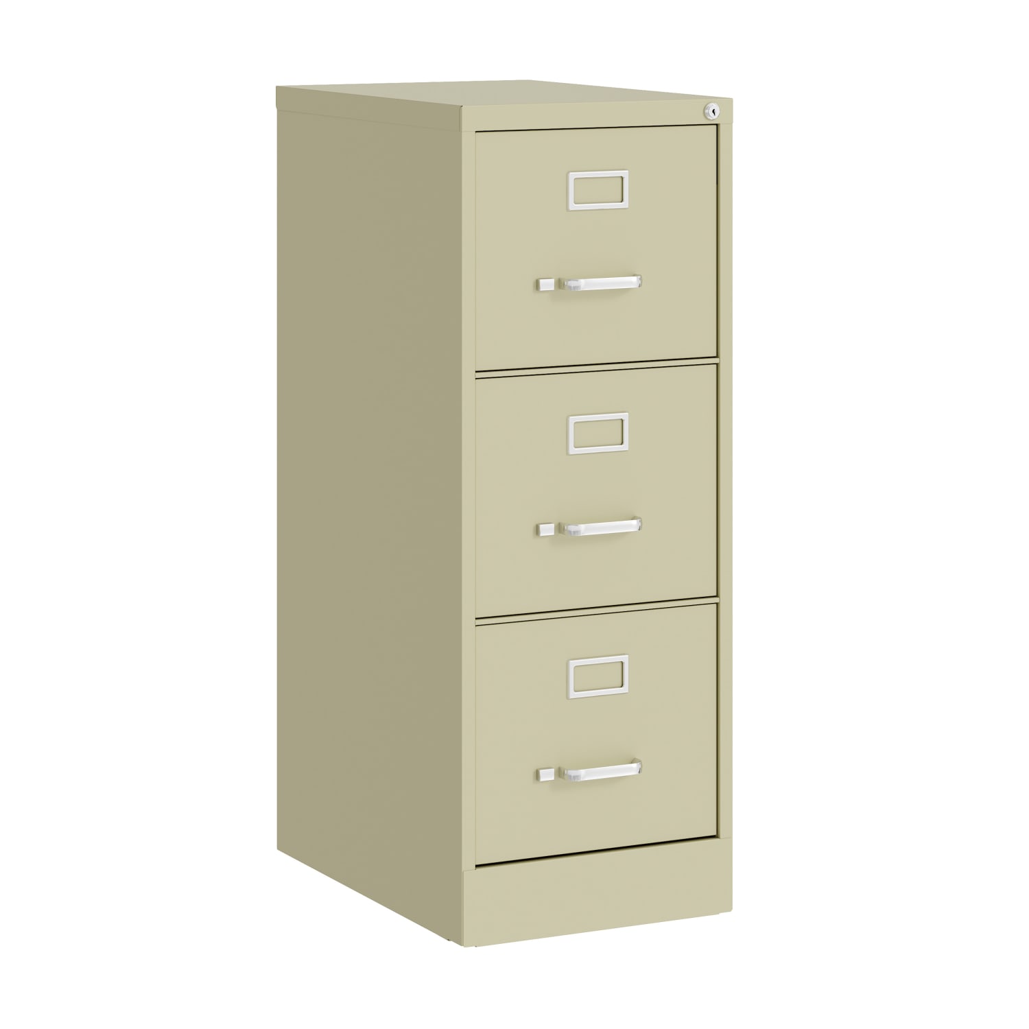Hirsh Commercial 22inD Vertical 3-Drawer File Cabinet, Putty - Image 3