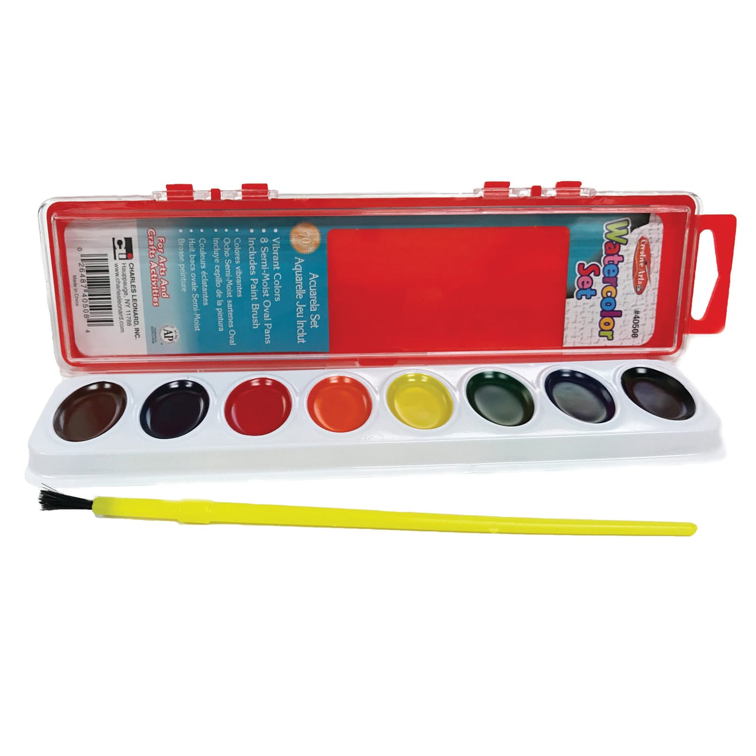 Charles Leonard Semi-Moist Watercolor Paint Sets, Pack Of 36 Sets - Image 3