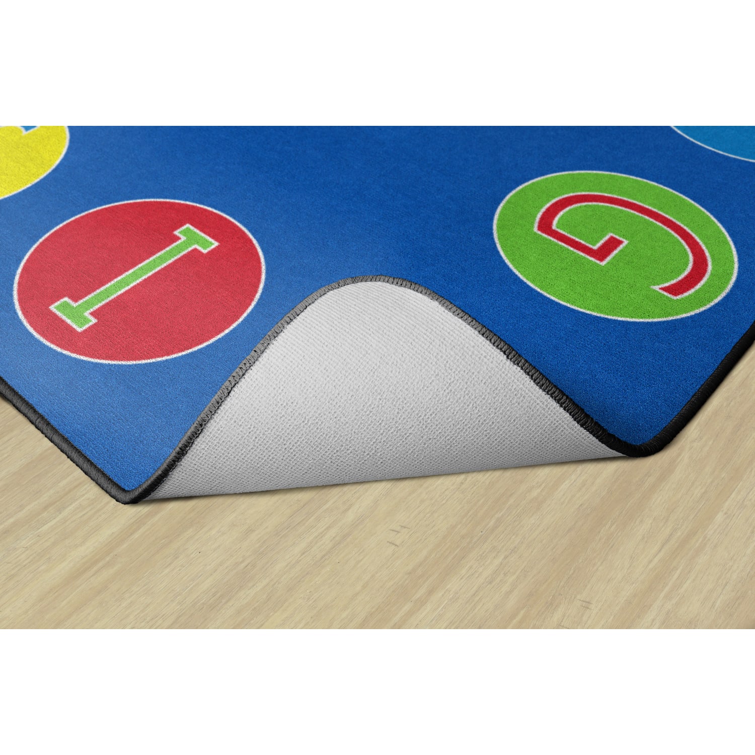 Flagship Carpets Alphabet Circles Rug, 10ft 9in x 13ft 2in, Multicolor - Image 5