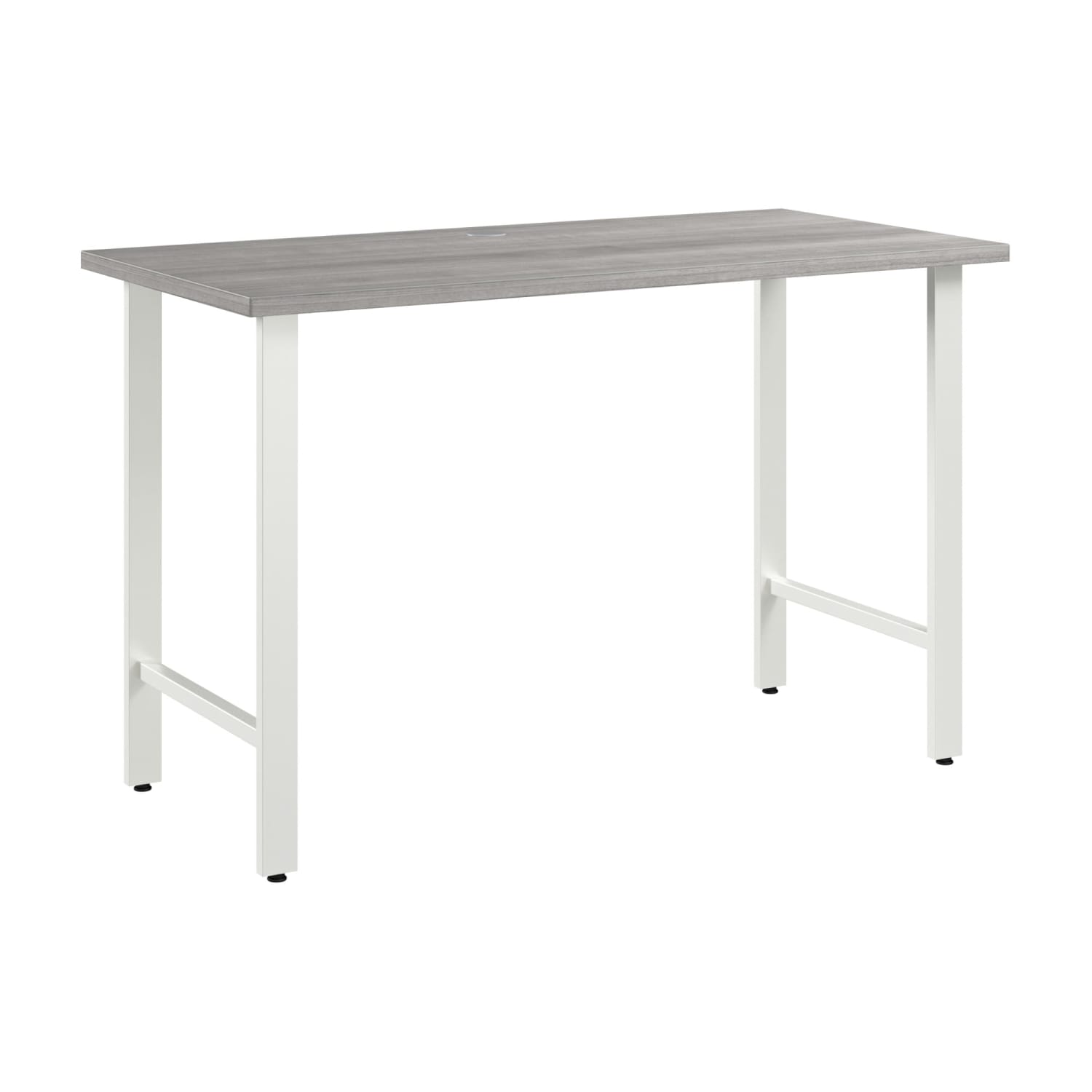 Bush Business Furniture Hustle 48inW Computer Desk With Metal Legs, Platinum Gray, Standard Delivery