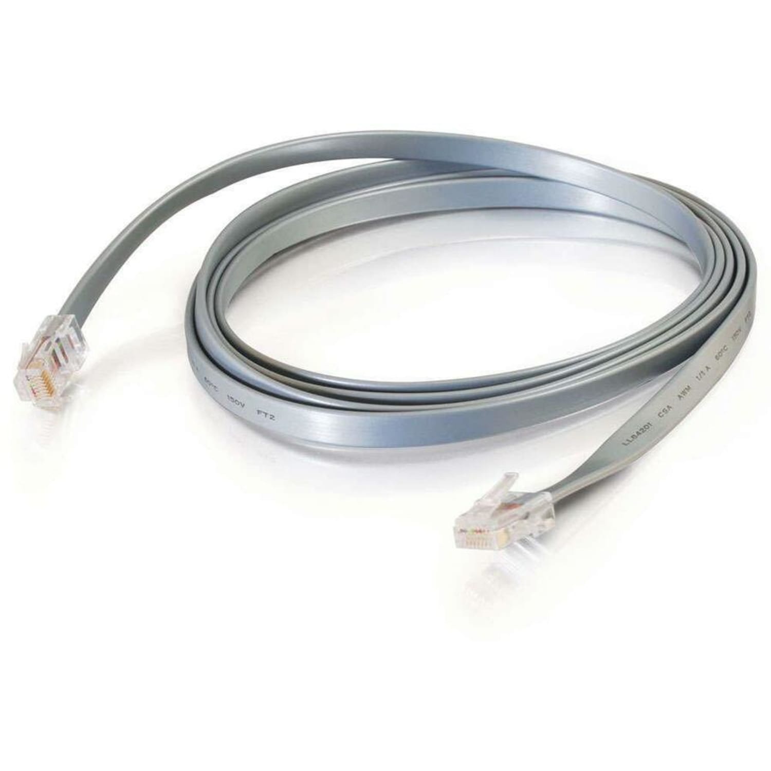 C2G - Crossover cable - RJ-45 (M) to RJ-45 (M) - 7 ft - stranded - silver - Image 6