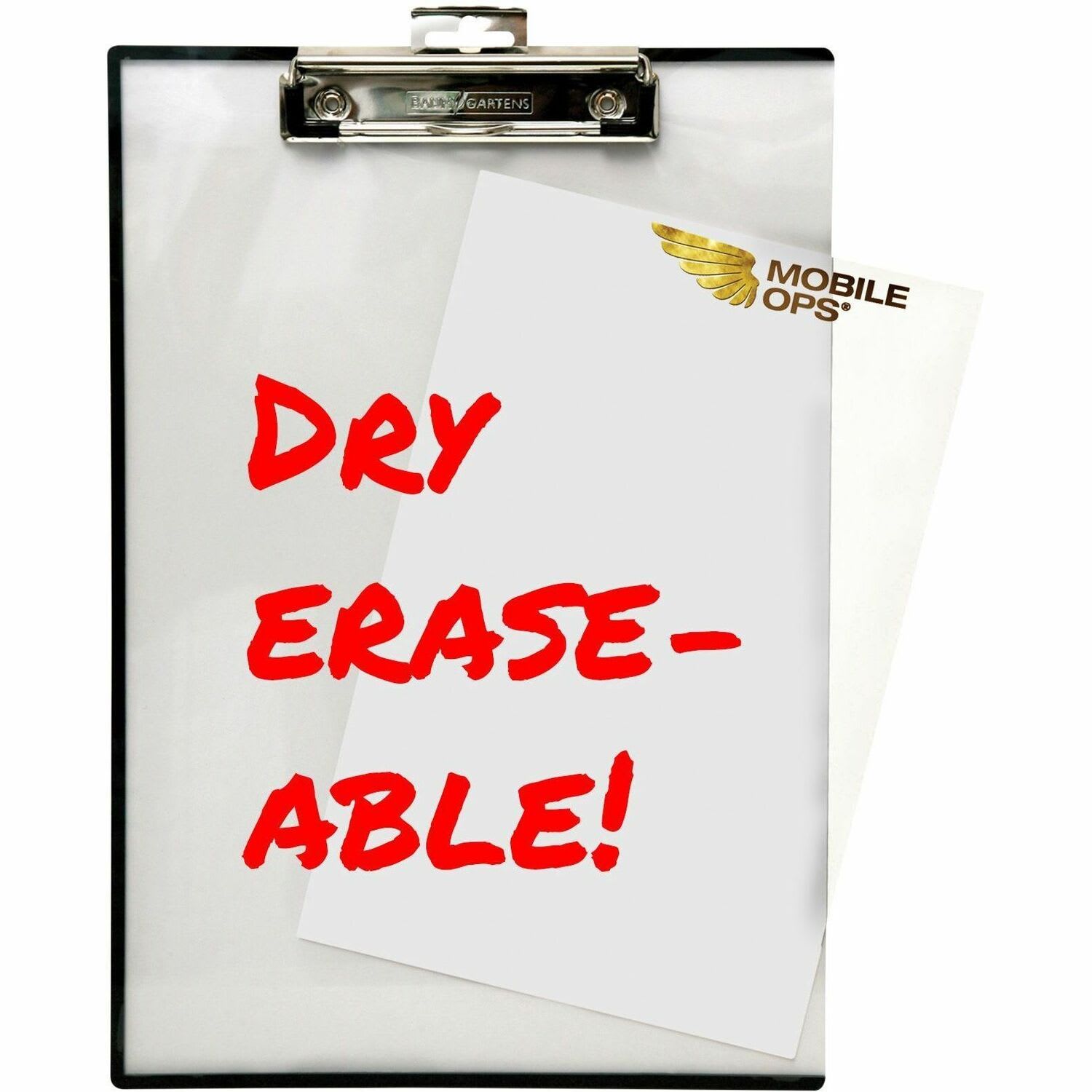 Baumgartens Double-Panel See-Thru Clipboard, 8 1/2in x 11in, Clear - Image 3