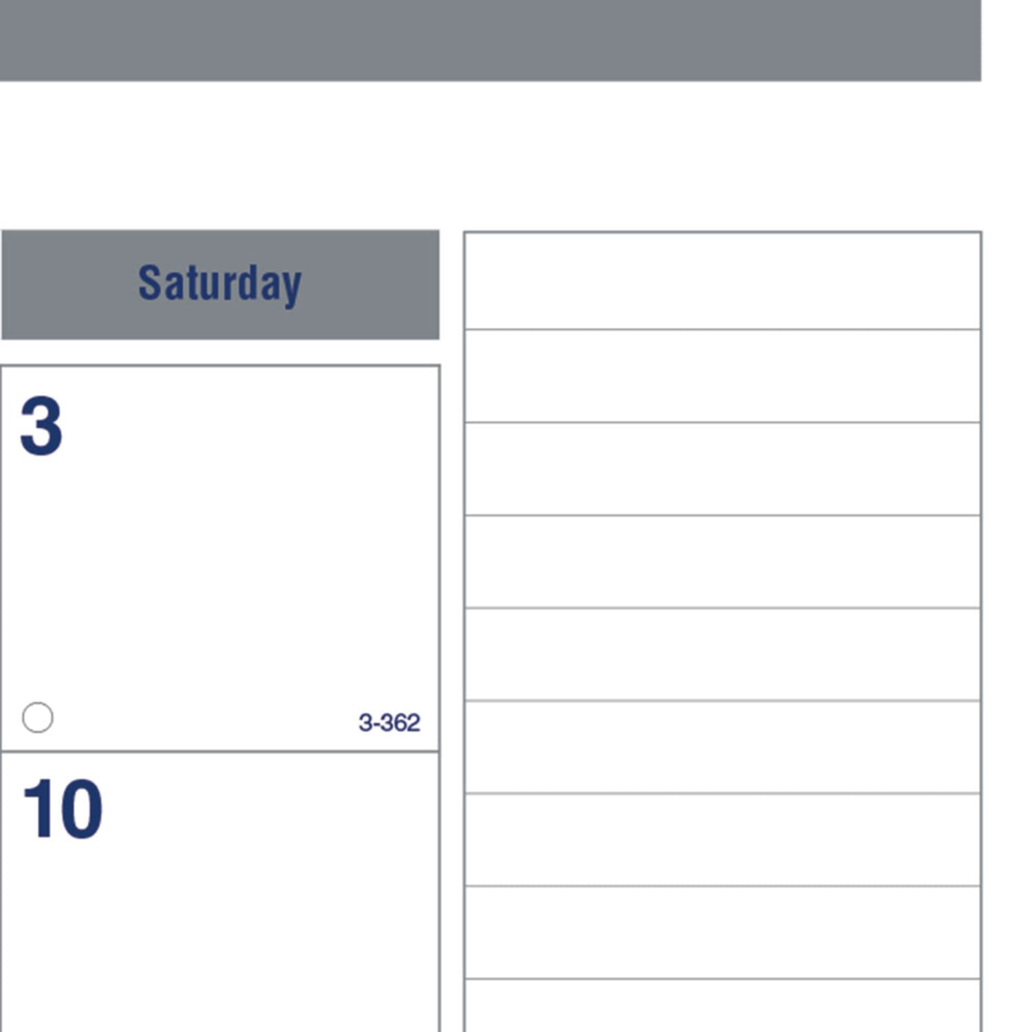 2026 Blueline Net Zero Carbon Monthly Desk Pad Calendar, 22in x 17in, 50% Recycled, Blue/White, January To December, C177847 - Image 4