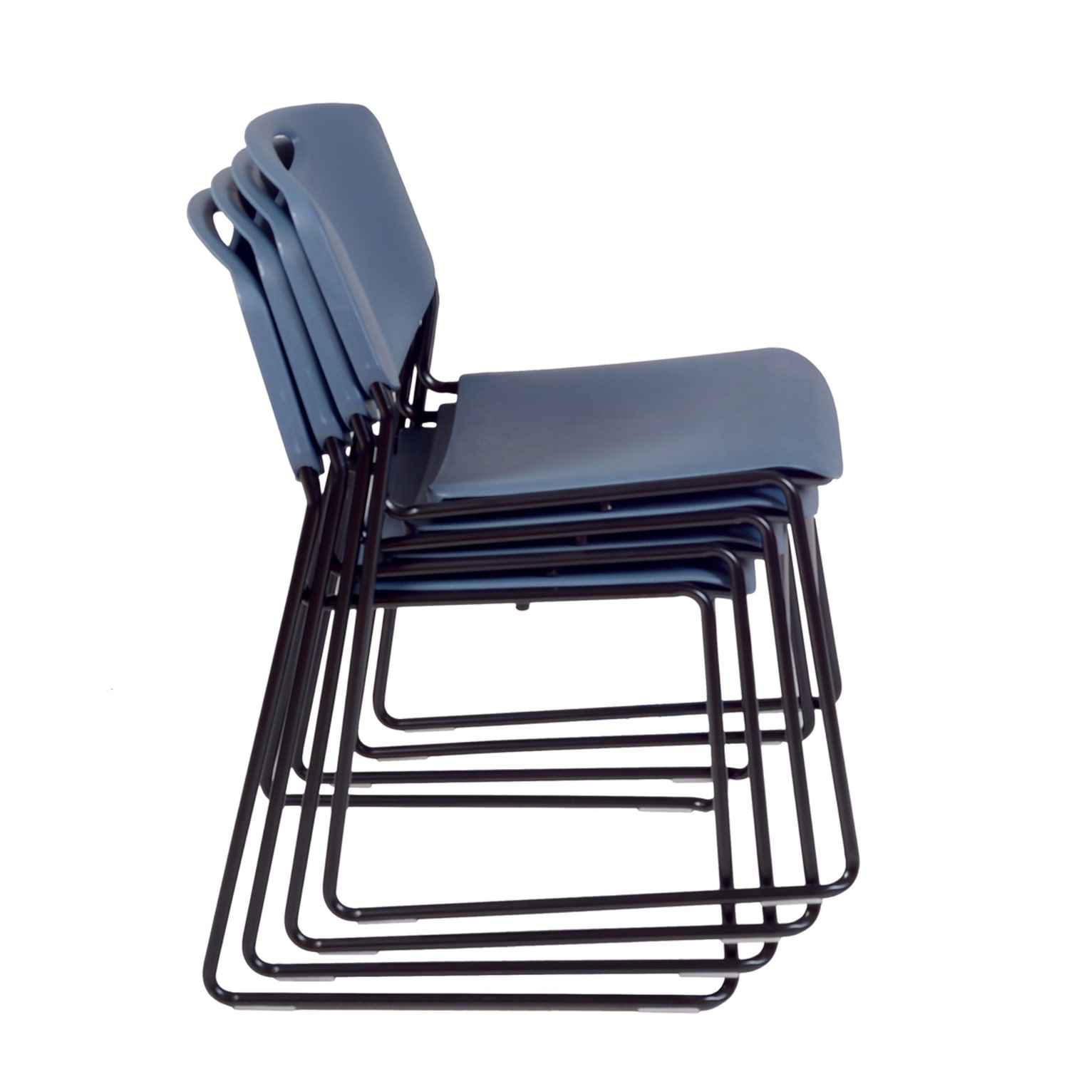 Regency Zeng Polyurethane Armless Stacking Chairs BlackBlue Pack Of 4 Chairs PopularChairscom Regency Zeng Polyurethane Armless Stacking Chairs BlackBlue Pack Of 4 Chairs PopularChairscom