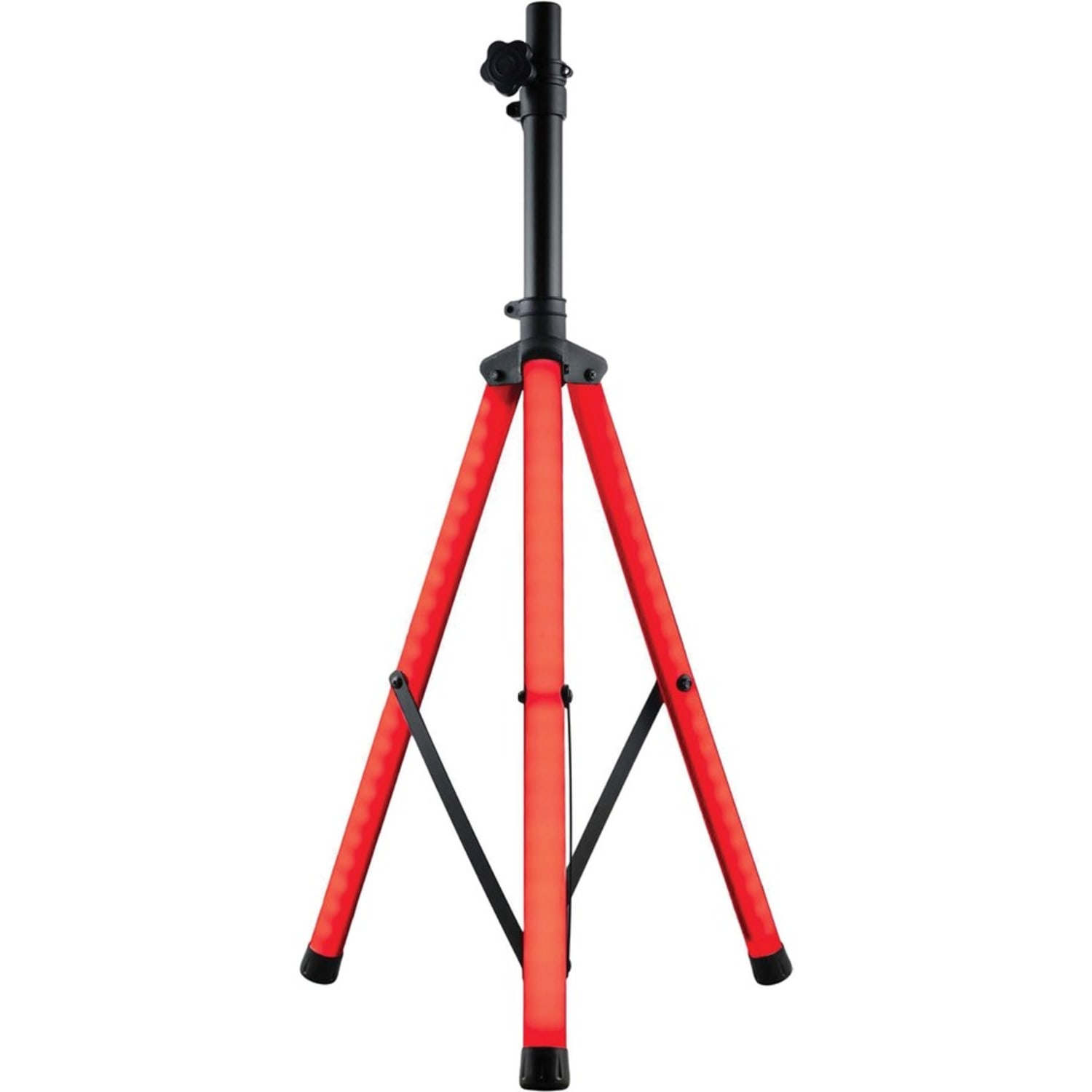 gemini STL-500: Ultra Bright LED Speaker Stand - 110.23 lb Load Capacity - 35.4in Height x 3.9in Width - Black - Image 5
