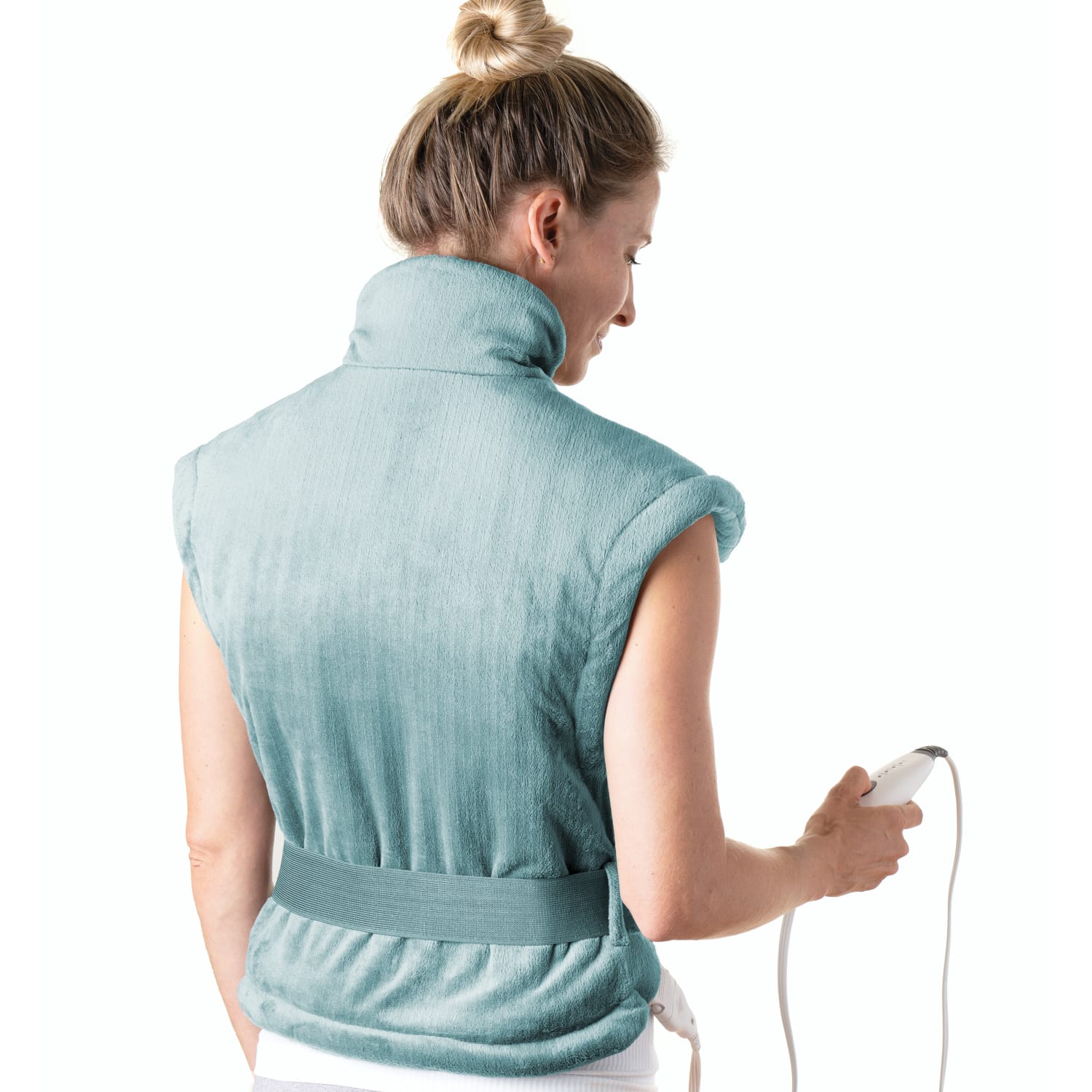 Pure Enrichment PureRelief XL King Size Heating Pad, 23-1/2in x 11-1/2in, Sea Glass - Image 3
