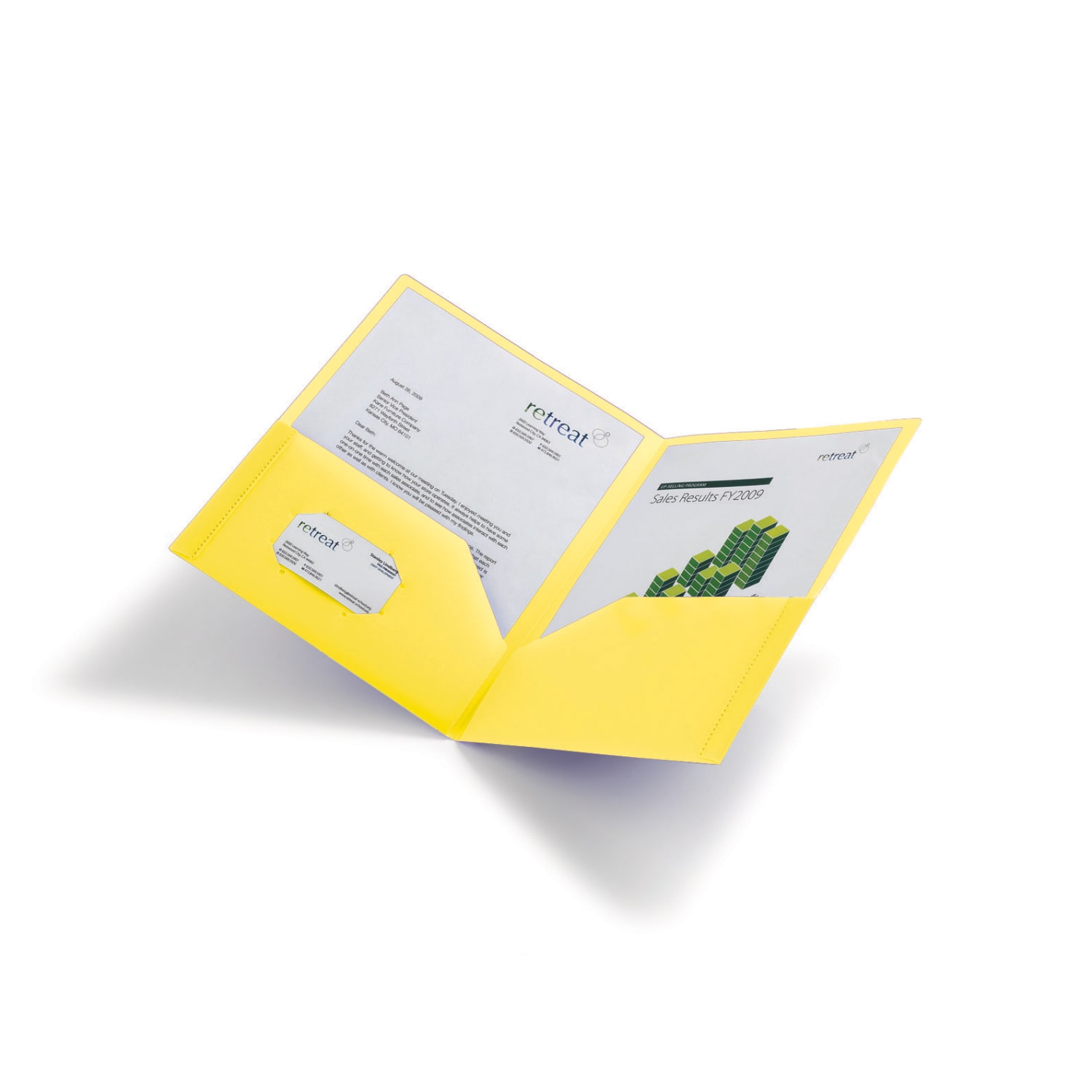 Office Depot Brand School-Grade 2-Pocket Poly Folder, Letter Size, Yellow - Image 3