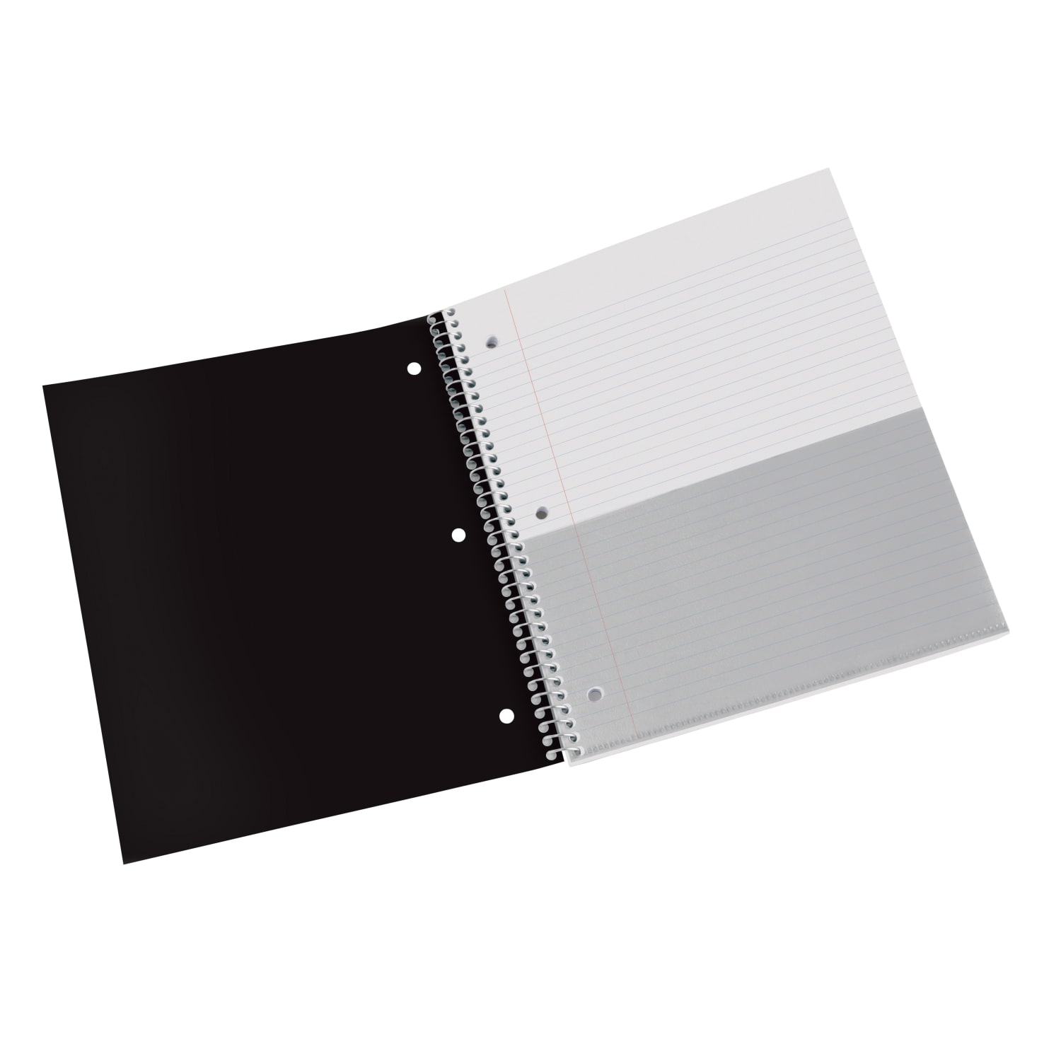 Office Depot Brand Stellar Poly Notebook, 8-1/2in x 11in, 5 Subject, College Ruled, 200 Sheets, Black - Image 4