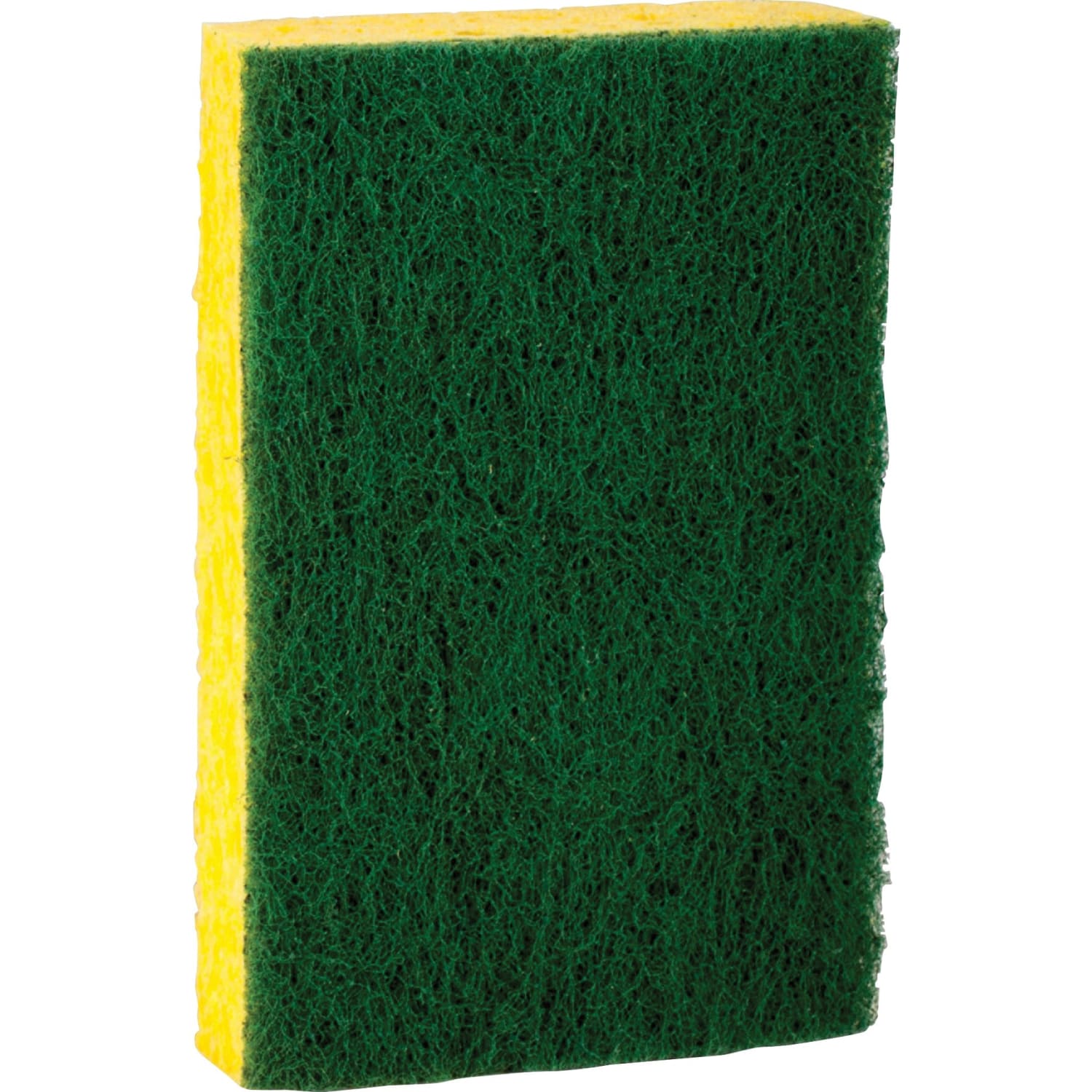 Scotch-Brite Heavy-Duty Scrub Sponges - 2.8in Height x 4.5in Width x 4.5in Length x 590 mil Thickness - 3 Pack - 8 / Carton - Yellow, Green - Image 4