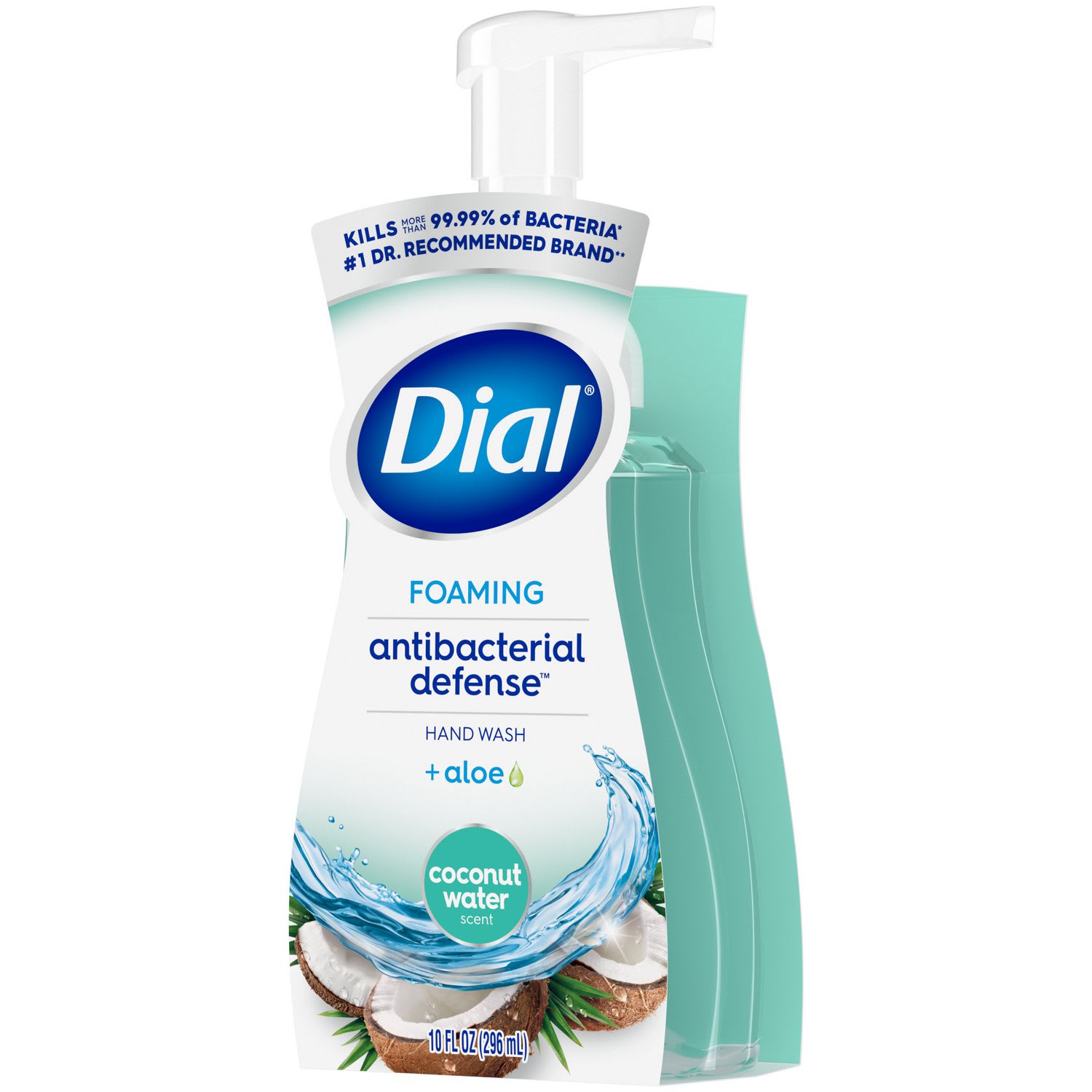 Dial Antibacterial Foaming Hand Wash, Coconut Water Scent, 10 oz, 8/Carton - Image 5