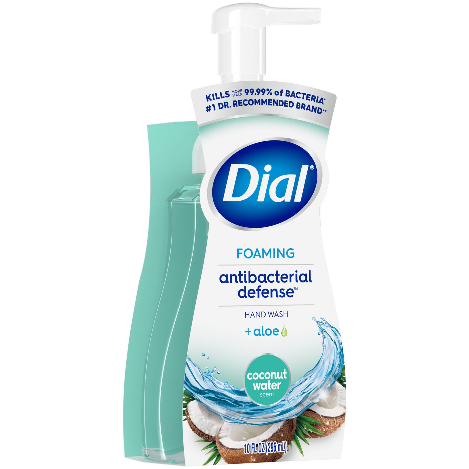 Dial Antibacterial Foaming Hand Wash, Coconut Water Scent, 10 oz, 8/Carton - Image 6