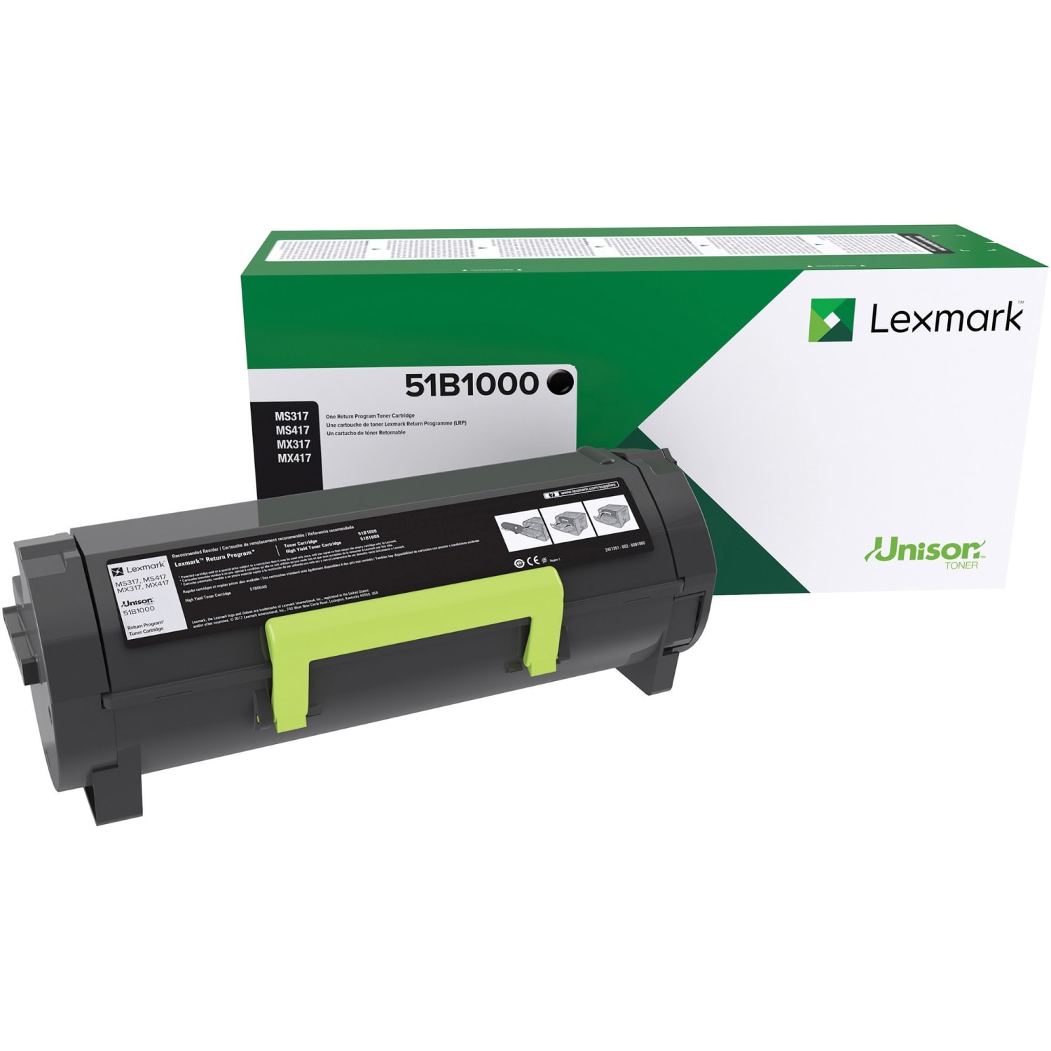 Lexmark 51B1000 Black Return Program Toner Cartridge - Image 3