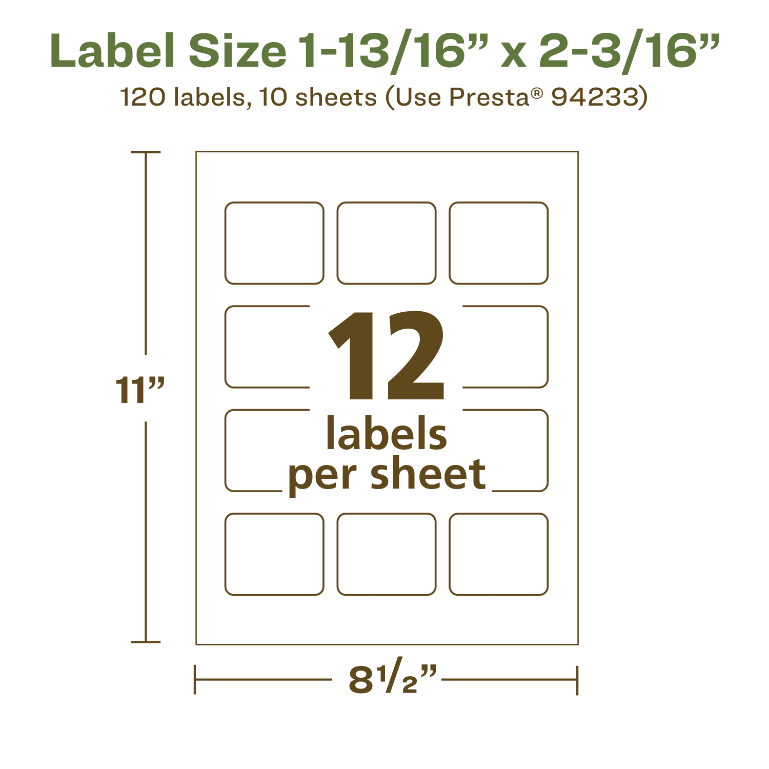 Avery Recycled Paper Labels, 94233-EWMP10, Rectangle, 1-13/16in x 2-3/16in, White, Pack Of 120 - Image 6