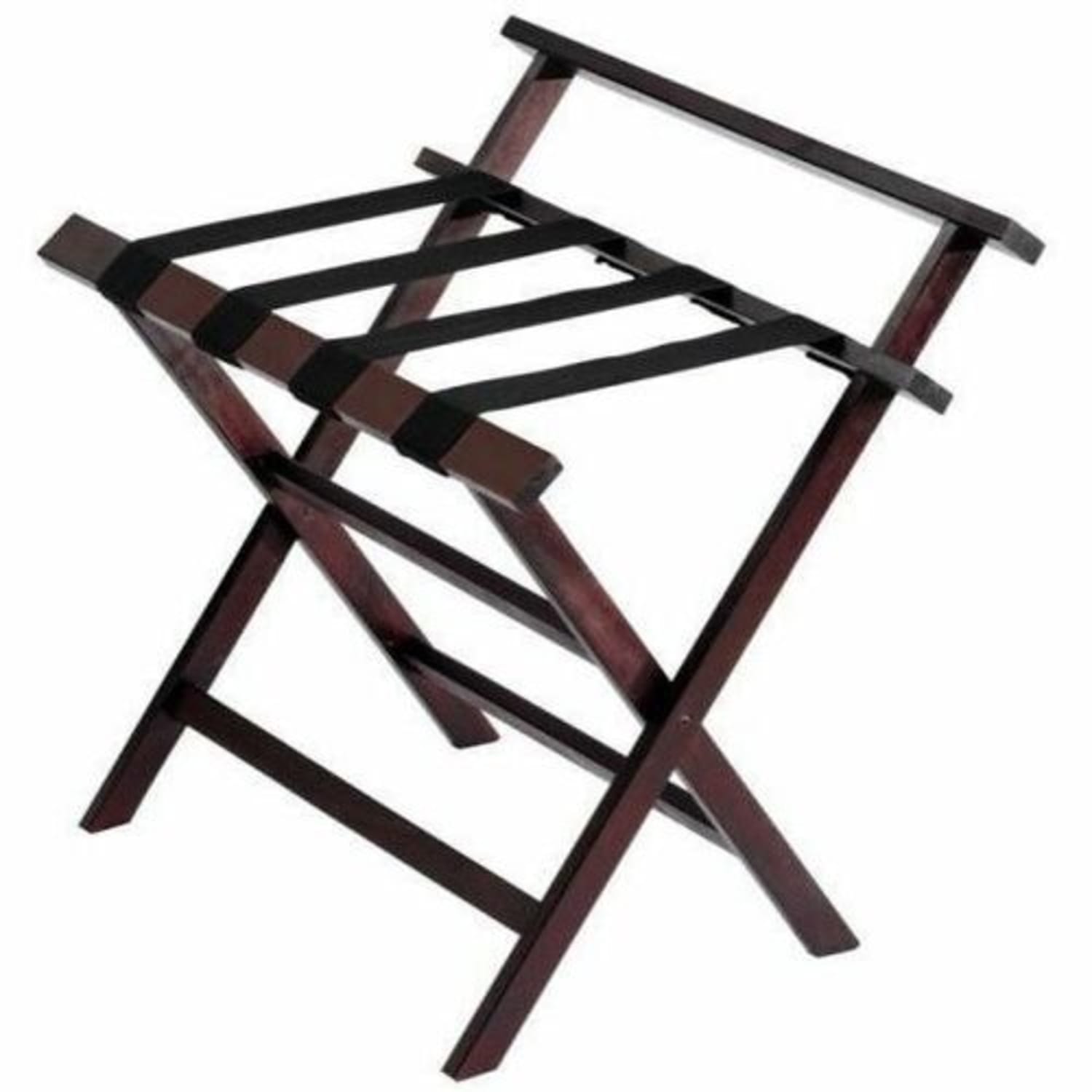 Hospitality 1 Source Aristocrat Luggage Racks, 27inH x 22inW x 19inD, Rosewood, Pack Of 4 Racks - Image 3
