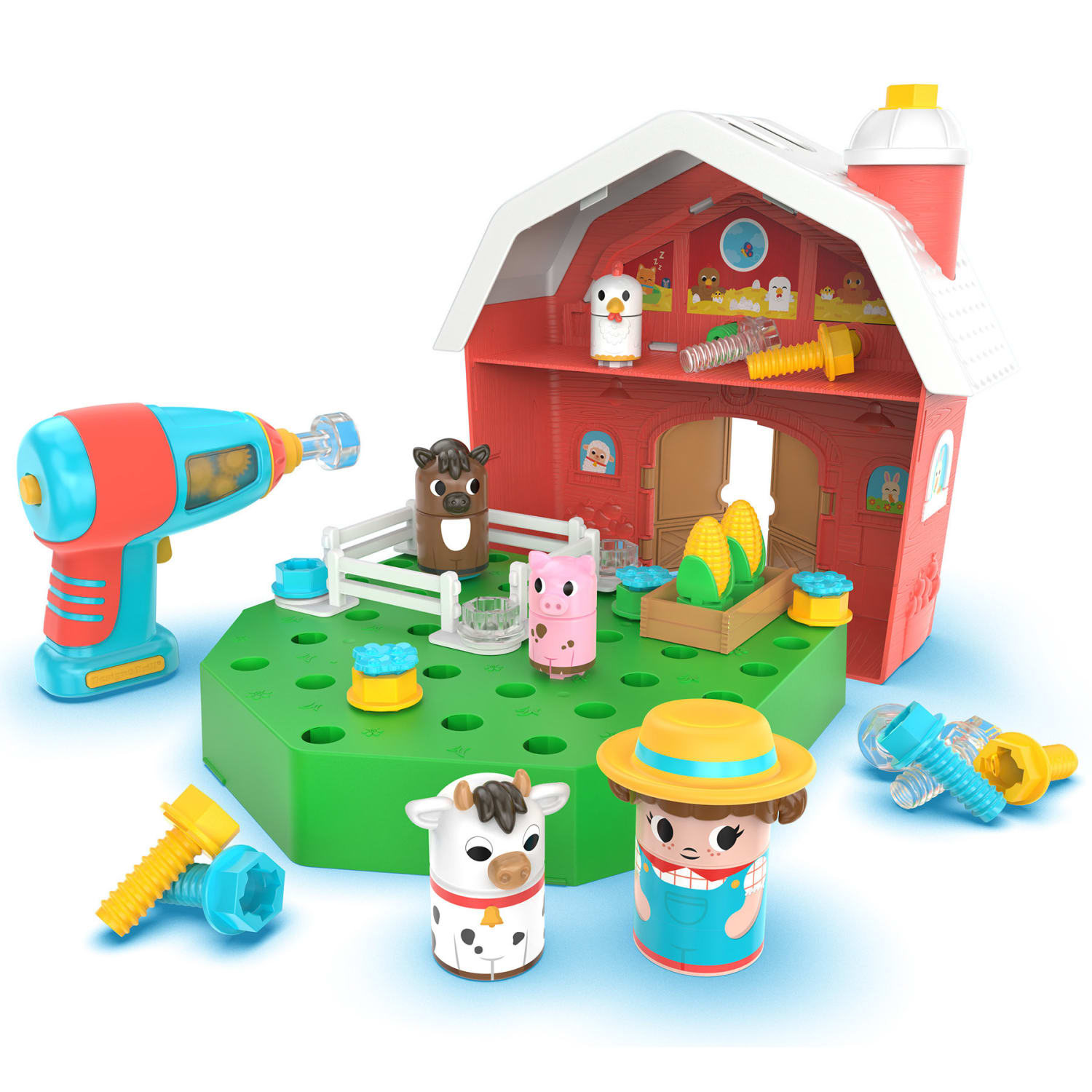 Educational Insights Design & Drill Bolt Buddies, Barn - Image 4