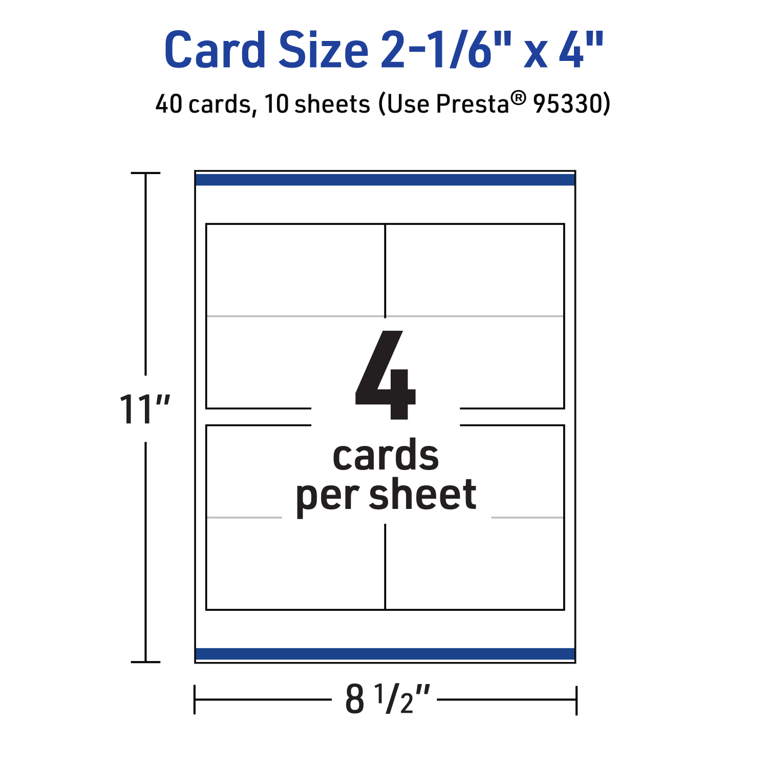 Avery Printable Tent Cards With Sure Feed Technology, 2-1/6in x 4in Rectangle, Glossy White, Pack Of 40 - Image 6