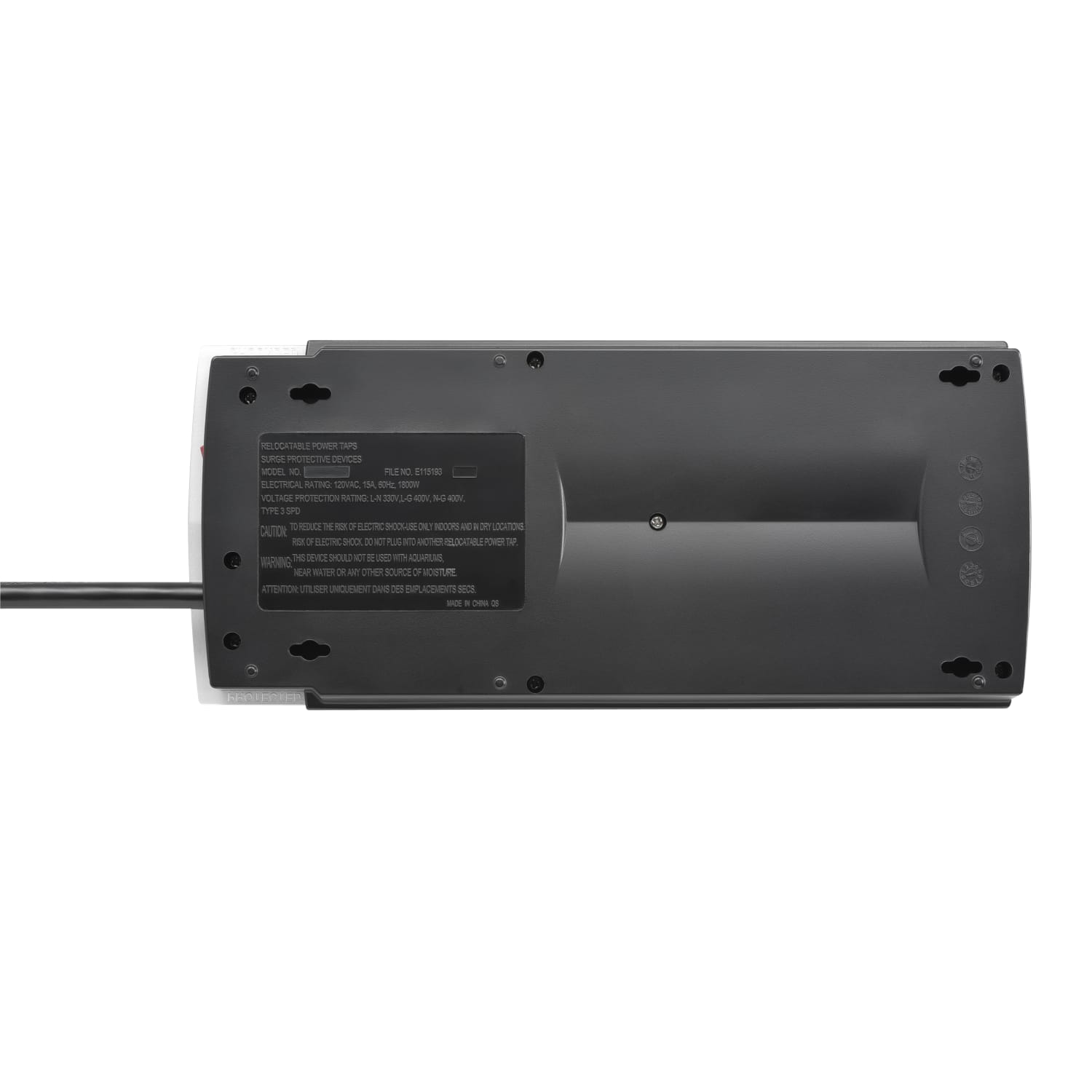 APC Performance SurgeArrest 10-Outlet And 2-USB Surge Protector, 6ft Cord, Black, P10U2 - Image 5