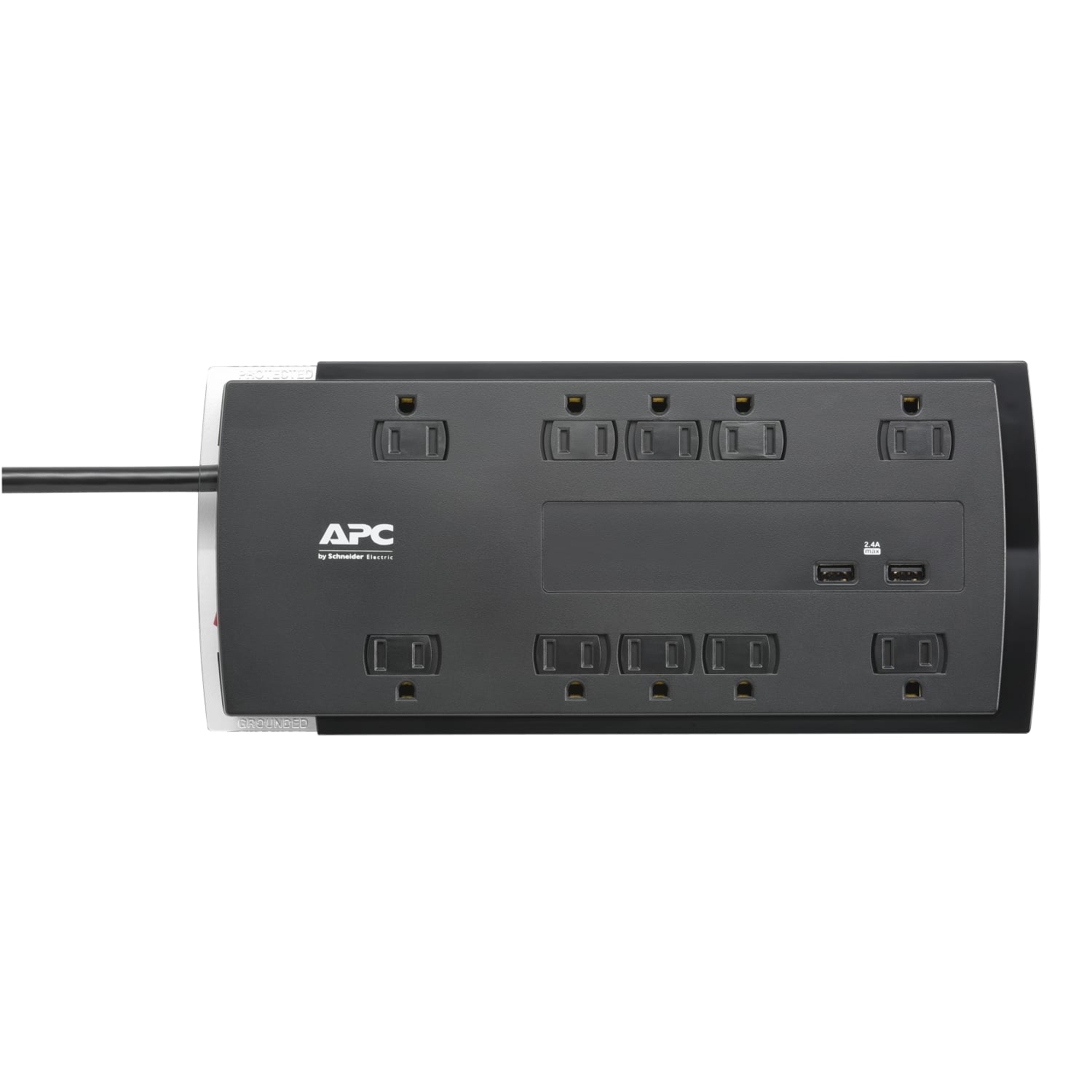 APC Performance SurgeArrest 10-Outlet And 2-USB Surge Protector, 6ft Cord, Black, P10U2 - Image 6