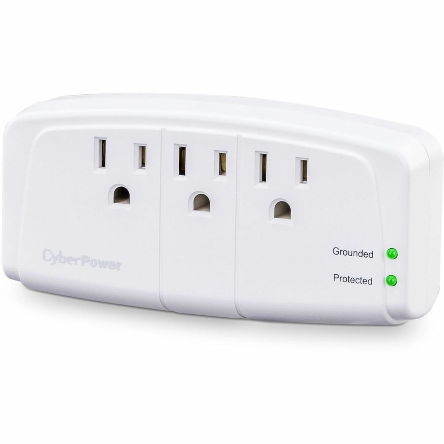 CyberPower CSB300W Essential 3 - Outlet Surge with 900 J - Clamping Voltage 800V, NEMA 5-15P, Wall Tap, EMI/RFI Filtration, White, Lifetime Warranty - Image 6