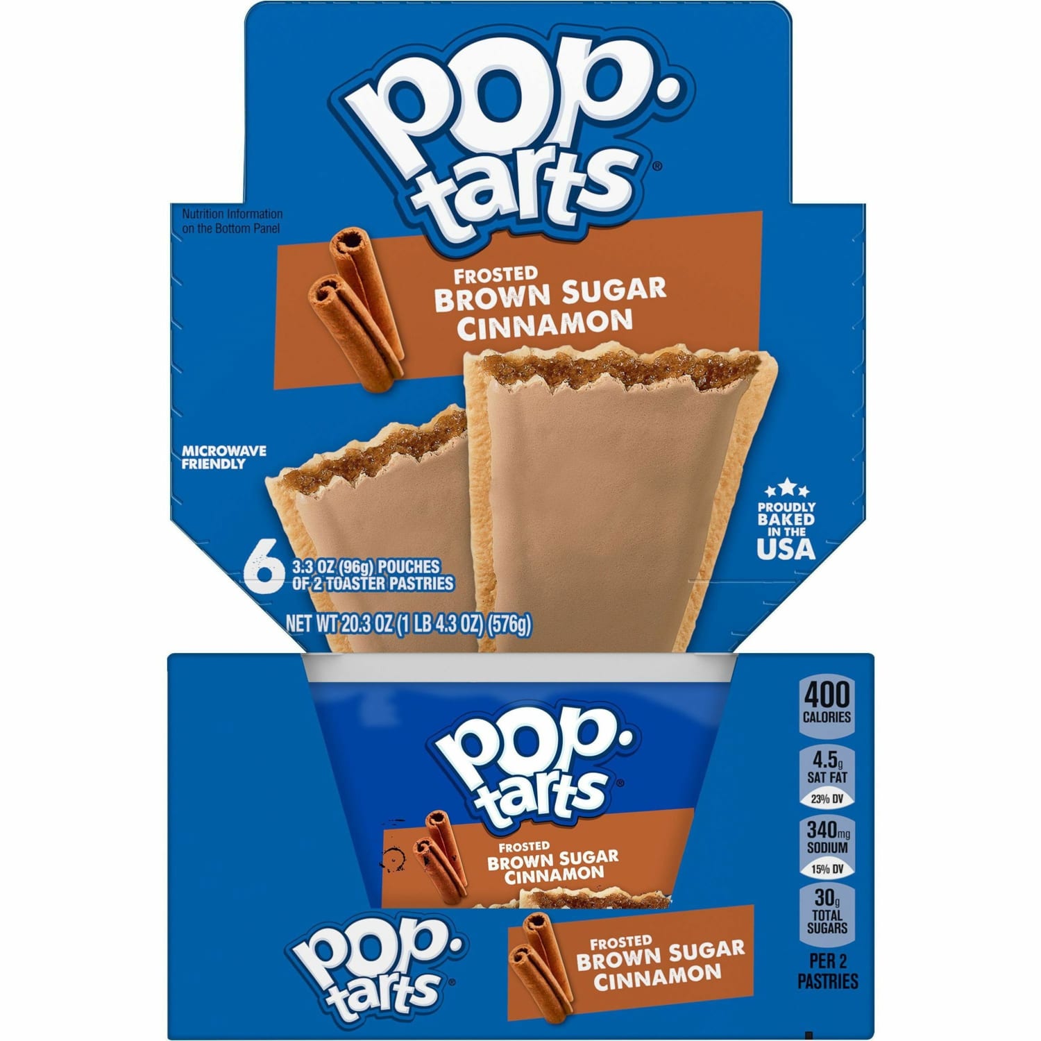 Pop-Tarts, Frosted Brown Sugar Cinnamon - Cinnamon, Brown Sugar, Frosted Brown Sugar Cinnamon - 1 - 1.27 lb - 12 / Box - Image 3