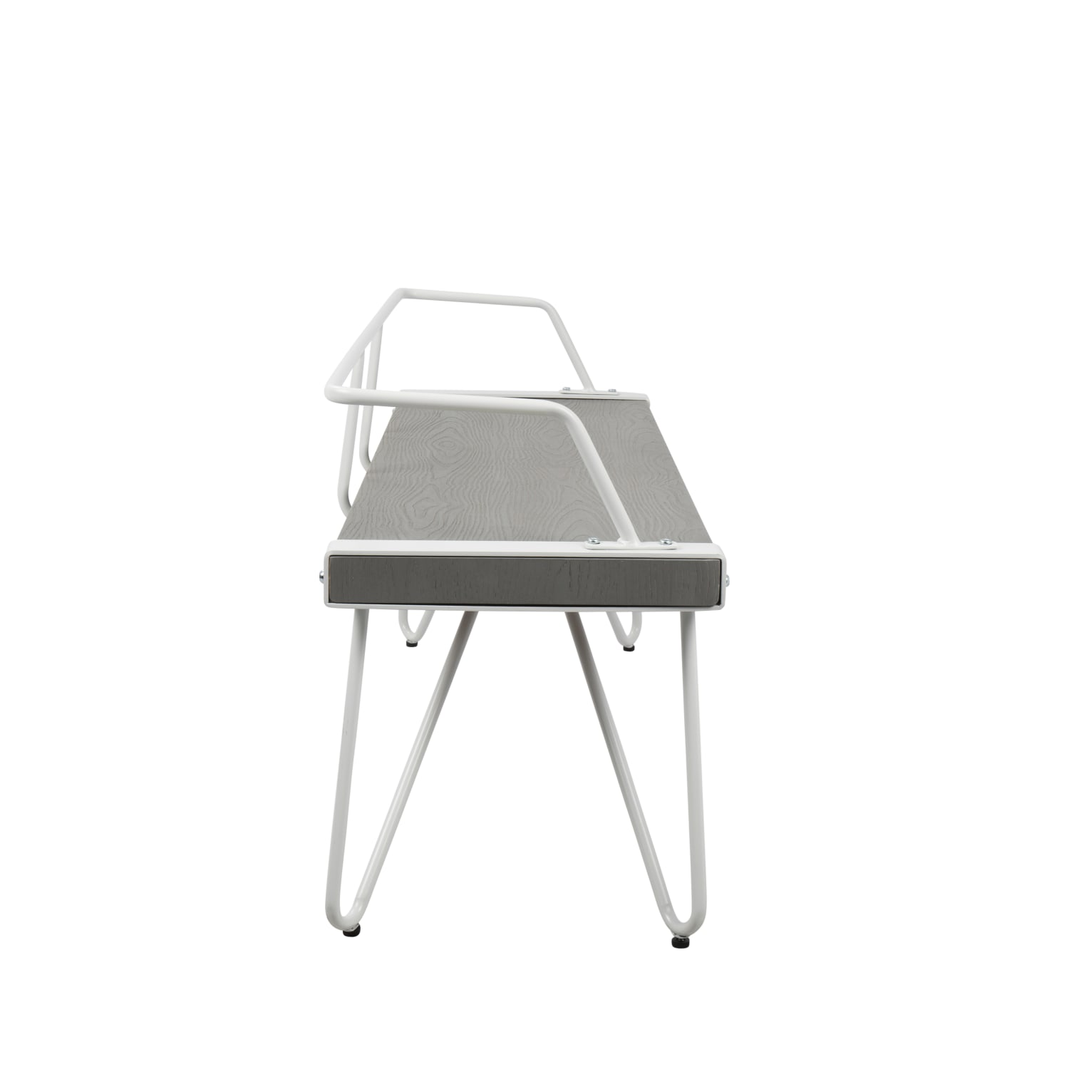 LumiSource Stefani Bench WhiteGray PopularChairscom LumiSource Stefani Bench WhiteGray PopularChairscom