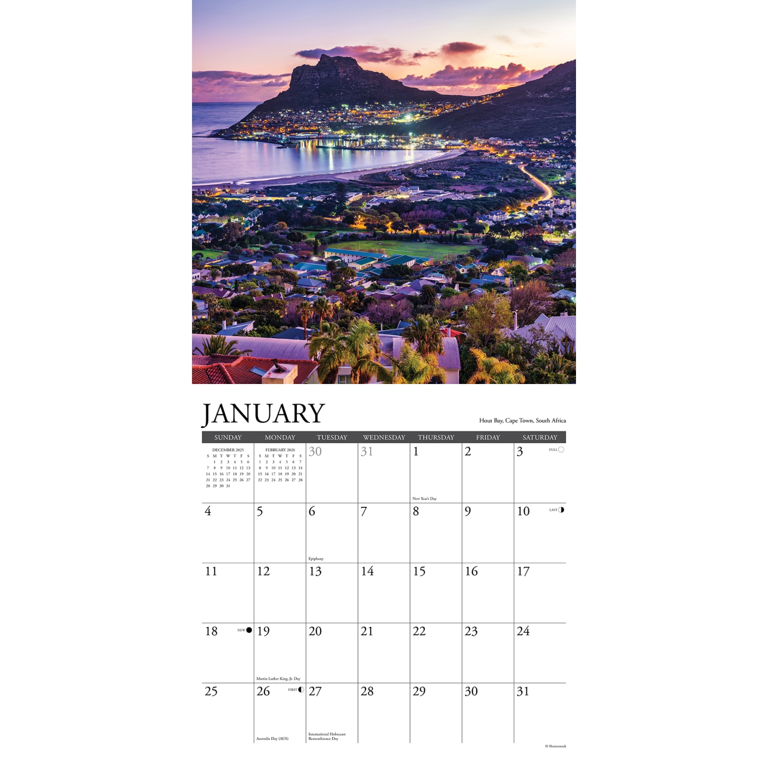 2026 Willow Creek Press Scenic Monthly Wall Calendar, 12in x 12in, Africa, January To December, 55632 - Image 3