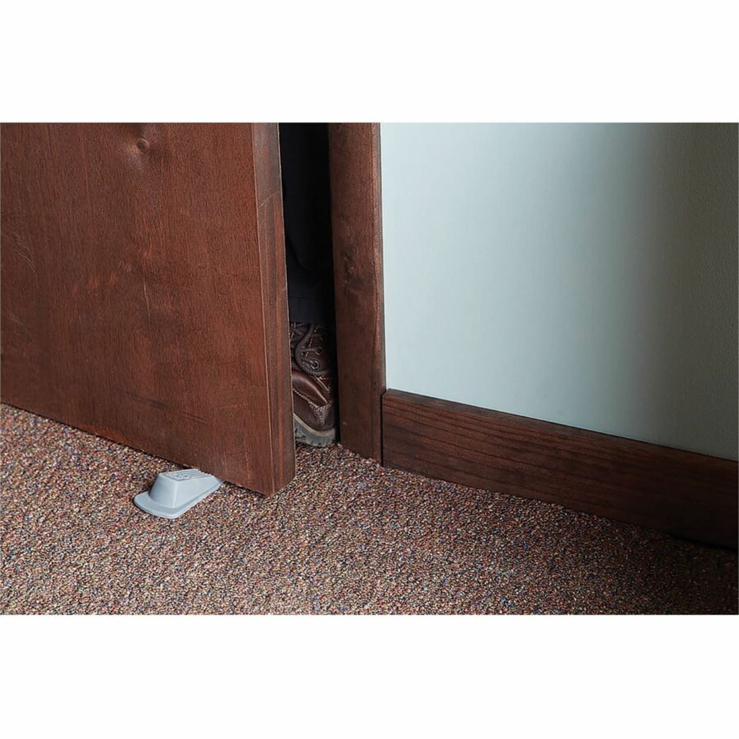 Master Caster Big Foot Doorstops, 1 1/4inH x 2inW x 4 3/4inD, Gray, Pack Of 2 - Image 5