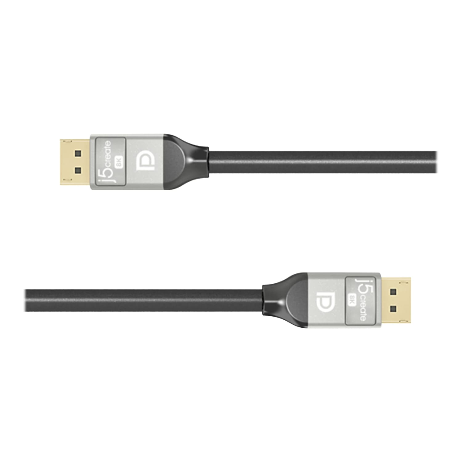 j5create 8K DisplayPort 1.4 Cable, 6.6ft, Black, JDC43 - Image 4