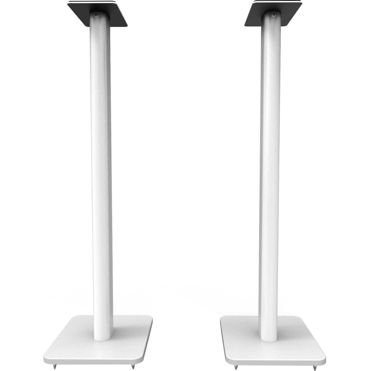 Kanto SP32PLW 32in Bookshelf Speaker Floor Stands, White - 32in Height x 8.90in Width x 10.60in Depth - Floor - Foam, Steel - White - Image 3