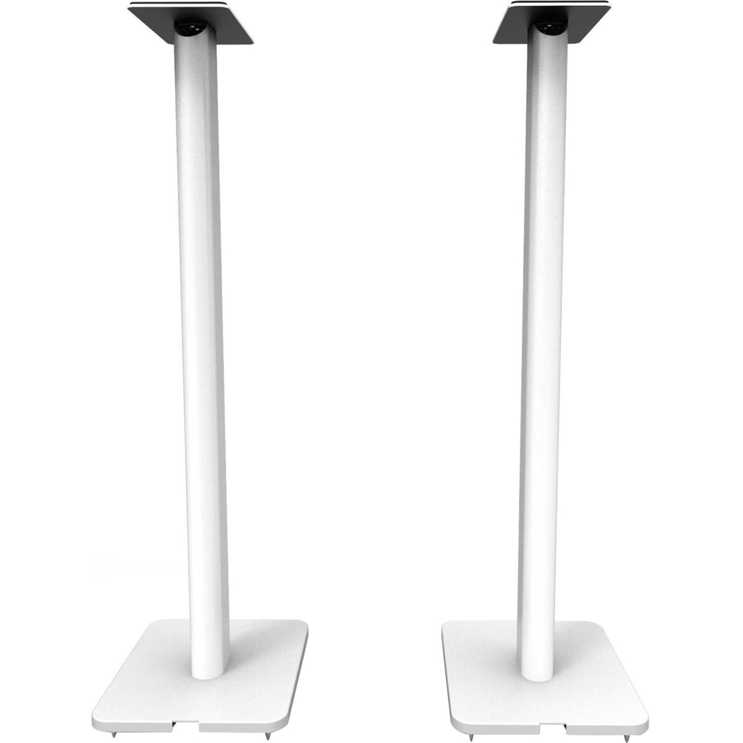 Kanto SP32PLW 32in Bookshelf Speaker Floor Stands, White - 32in Height x 8.90in Width x 10.60in Depth - Floor - Foam, Steel - White - Image 4