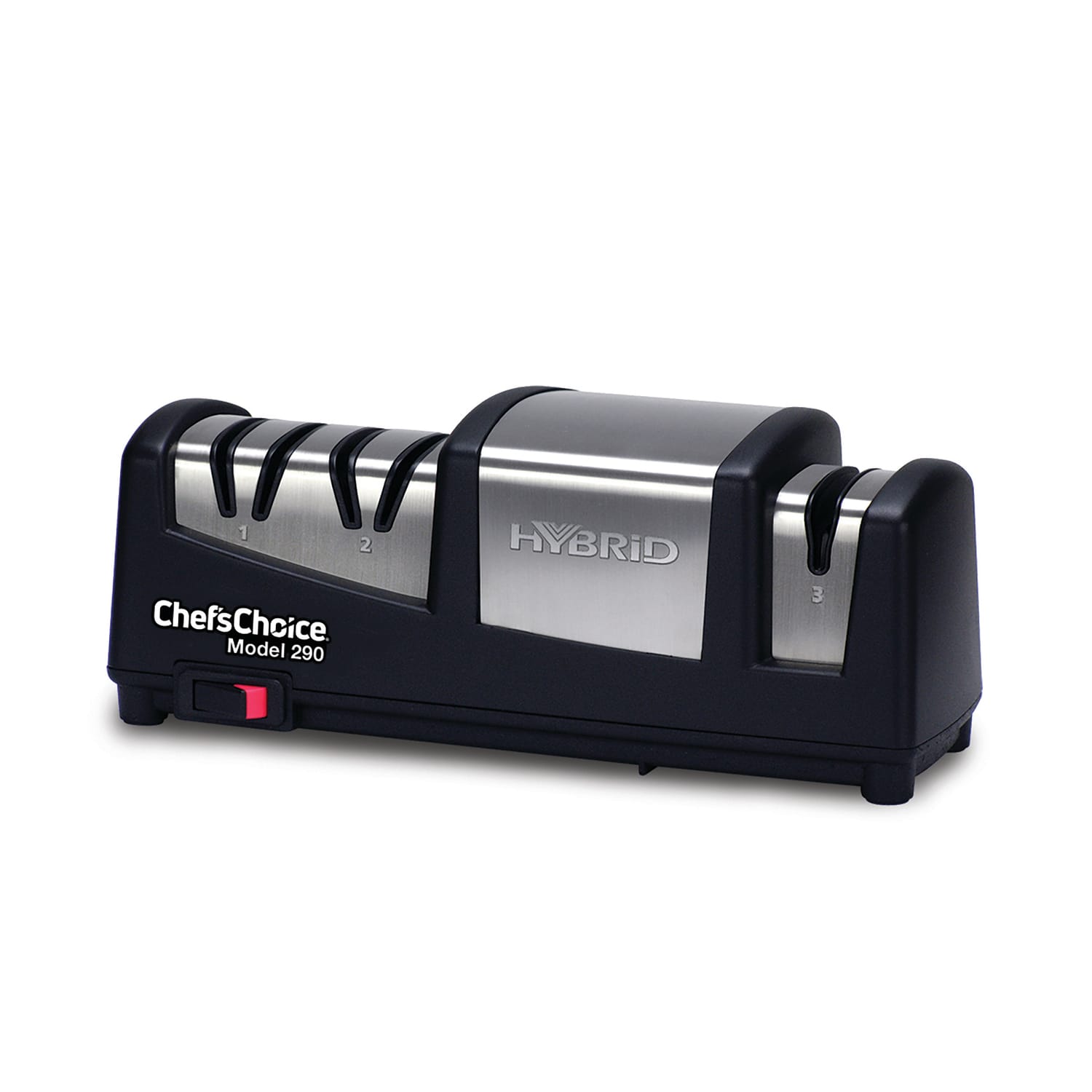Edgecraft Chefs Choice Hybrid AngleSelect Diamond Hone Knife Sharpener, Black/Silver - Image 4