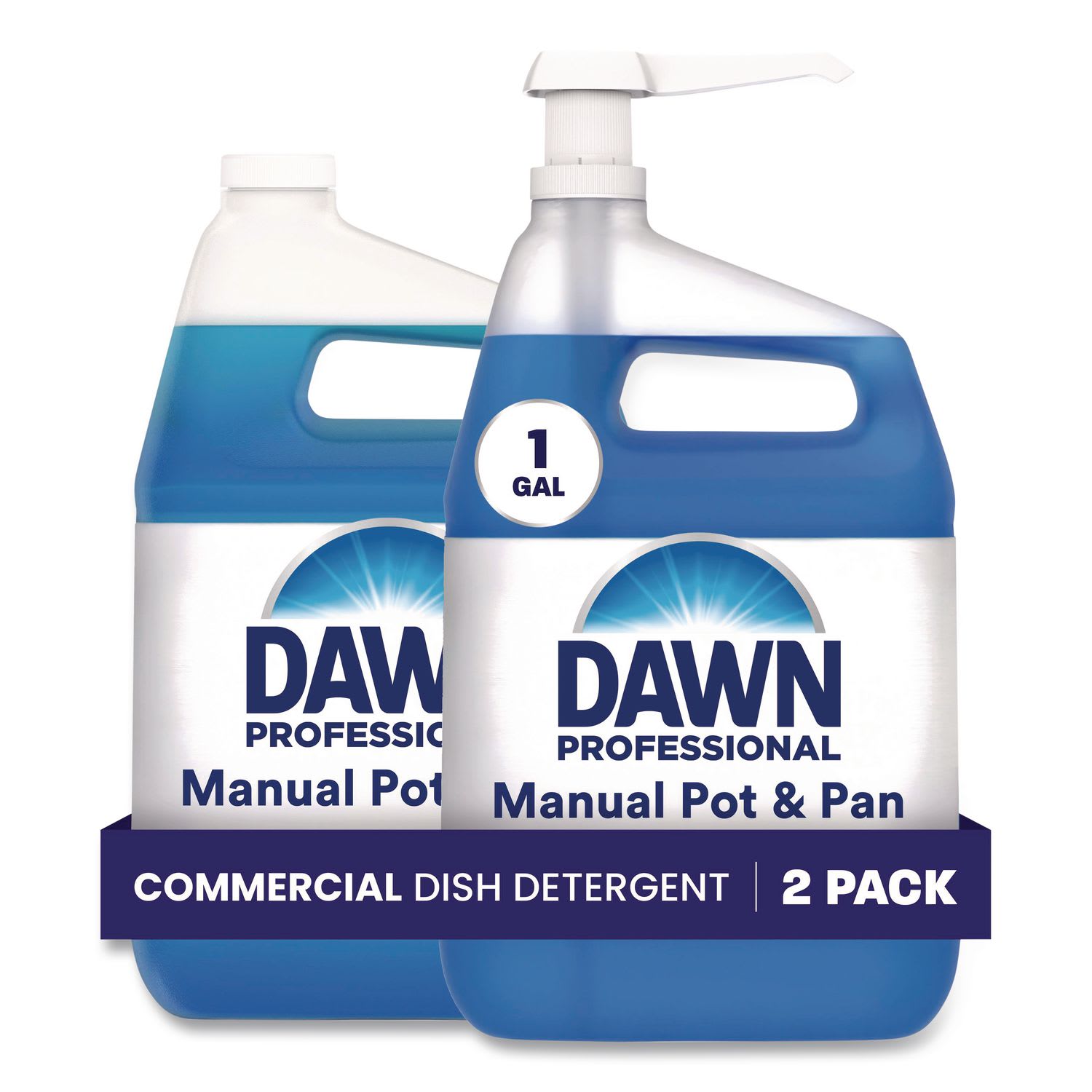Dawn Professional Manual Pot and Pan Dish Detergent with Pump, Original Scent, 1 Gallon, Carton Of 2 Bottles - Image 6