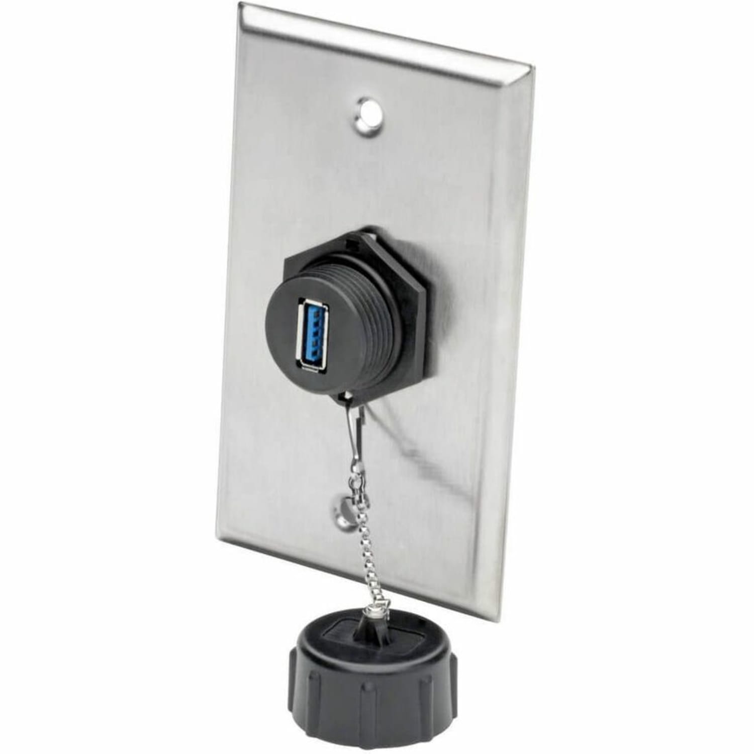 Eaton Tripp Lite Series USB 3.0 Coupler, SuperSpeed, 3.0/3.1, Industrial - USB-A F/F, Shielded, IP68, Dust Cap, TAA - Modular insert (coupling) - outdoor - USB Type A - black - TAA Compliant - Image 6