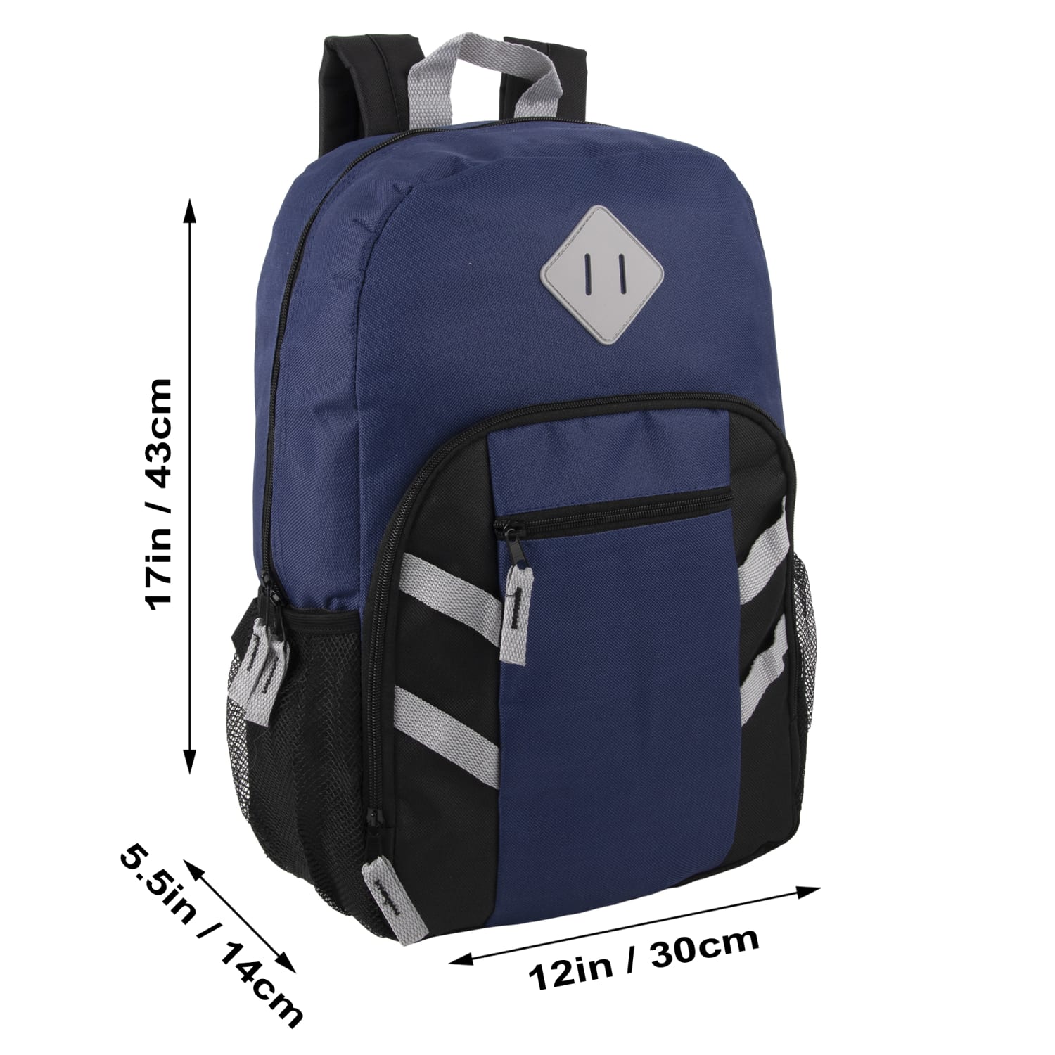 Trailmaker Mesh Side Pocket Backpacks, Black/Blue/Gray/Red, Total Qty 24 - Image 4