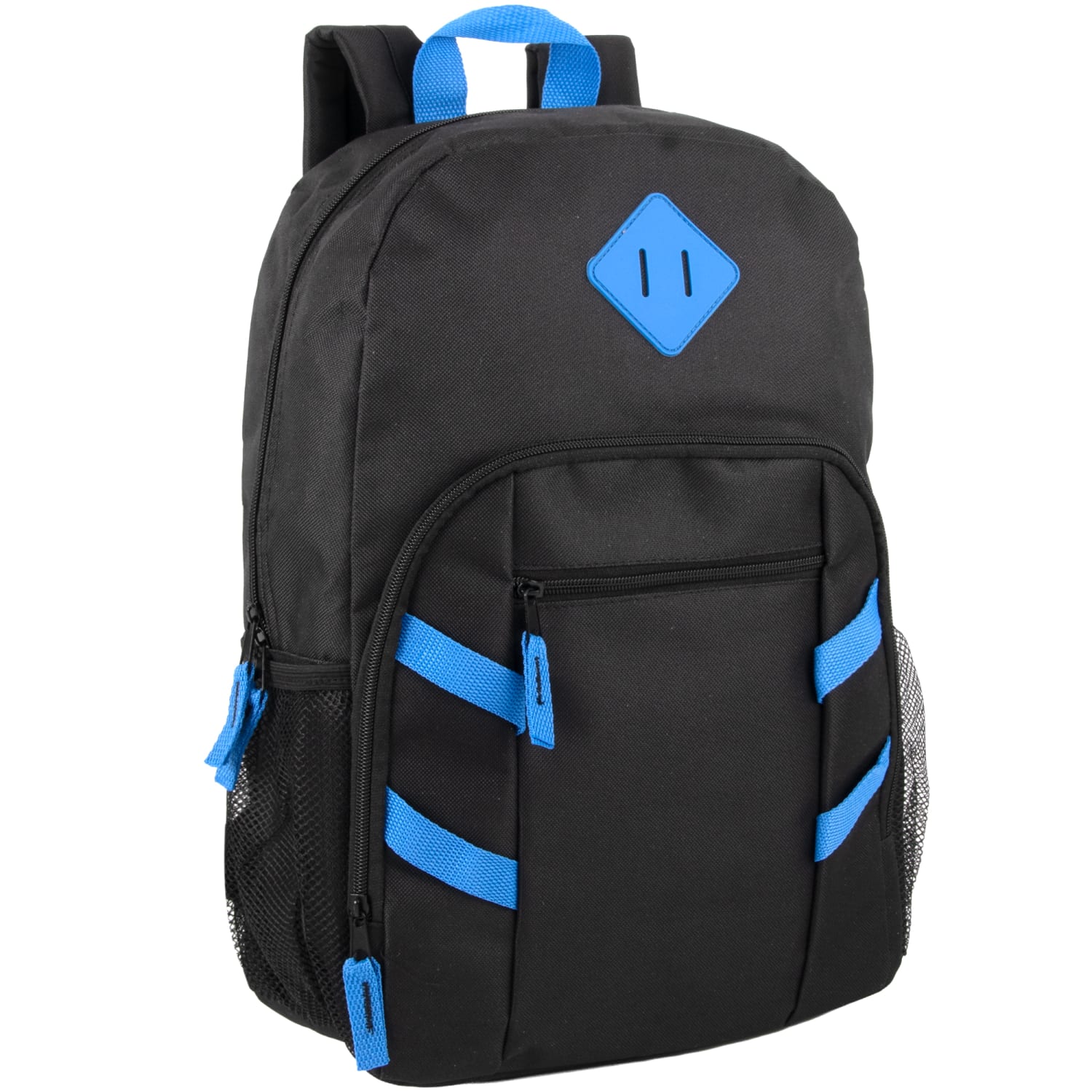 Trailmaker Mesh Side Pocket Backpacks, Black/Blue/Gray/Red, Total Qty 24 - Image 6