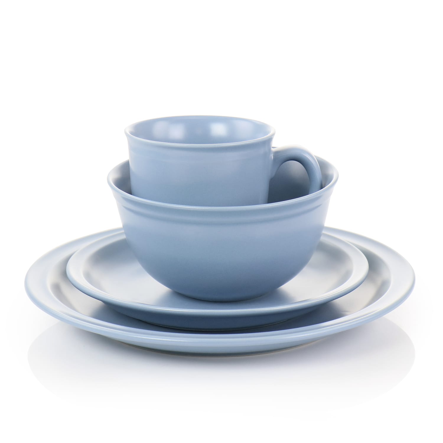 Gibson Home 16-Piece Siam Stoneware Dinnerware Set, Blue - Image 6