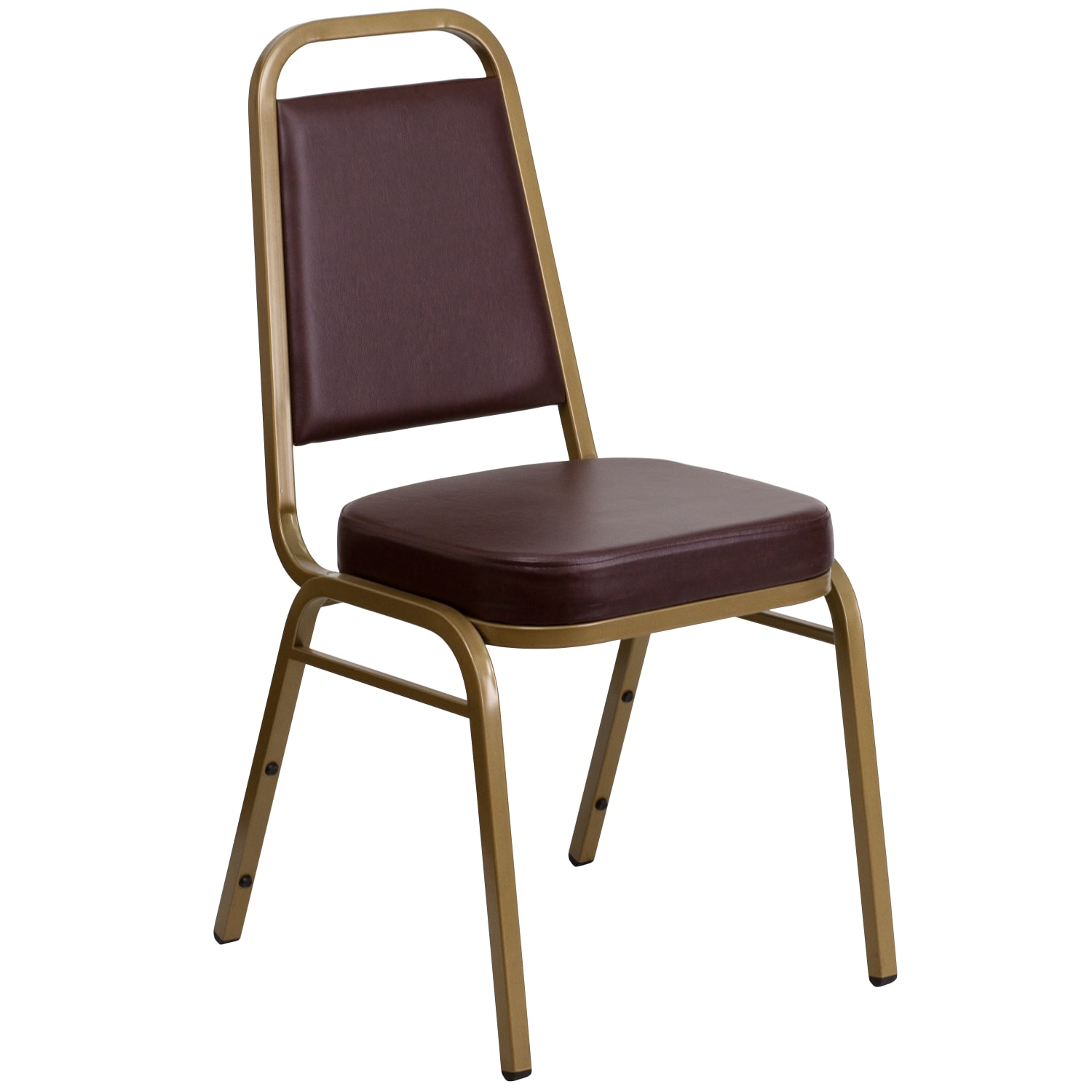Flash Furniture HERCULES Series TrapezoidalBack Stacking Banquet Chair With 212in Thick Seat BrownGold PopularChairscom Flash Furniture HERCULES Series Trapezoidal Back Stacking Banquet Chair With 2 12in Thick Seat BrownGold PopularChairscom