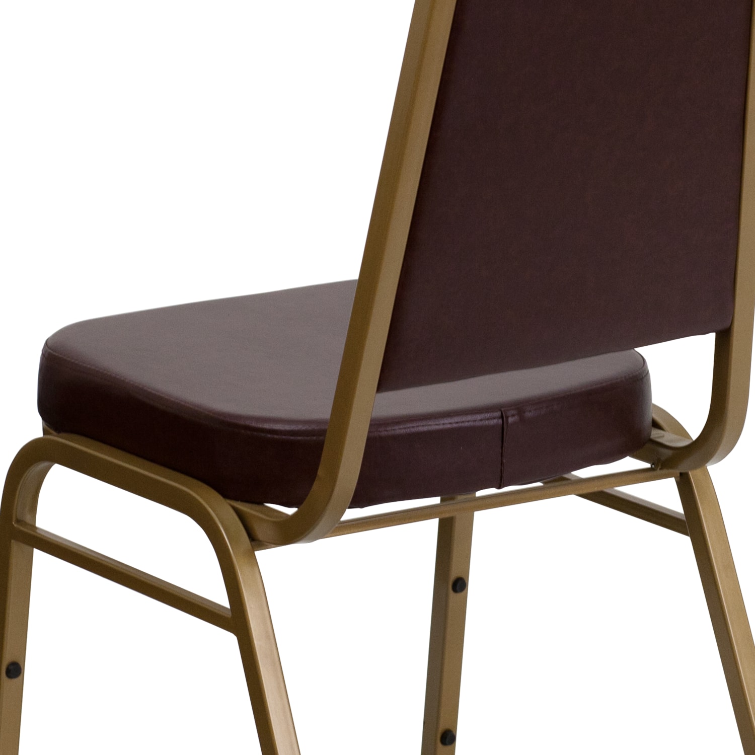 Flash Furniture HERCULES Series TrapezoidalBack Stacking Banquet Chair With 212in Thick Seat BrownGold PopularChairscom Flash Furniture HERCULES Series Trapezoidal Back Stacking Banquet Chair With 2 12in Thick Seat BrownGold PopularChairscom