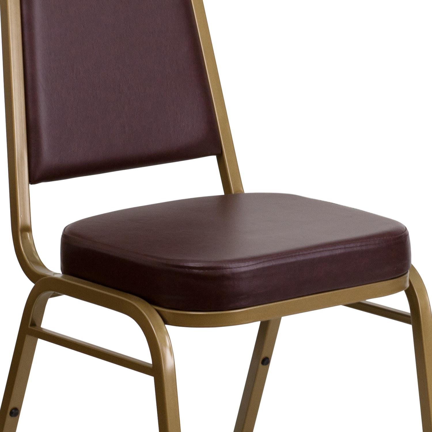 Flash Furniture HERCULES Series TrapezoidalBack Stacking Banquet Chair With 212in Thick Seat BrownGold PopularChairscom Flash Furniture HERCULES Series Trapezoidal Back Stacking Banquet Chair With 2 12in Thick Seat BrownGold PopularChairscom