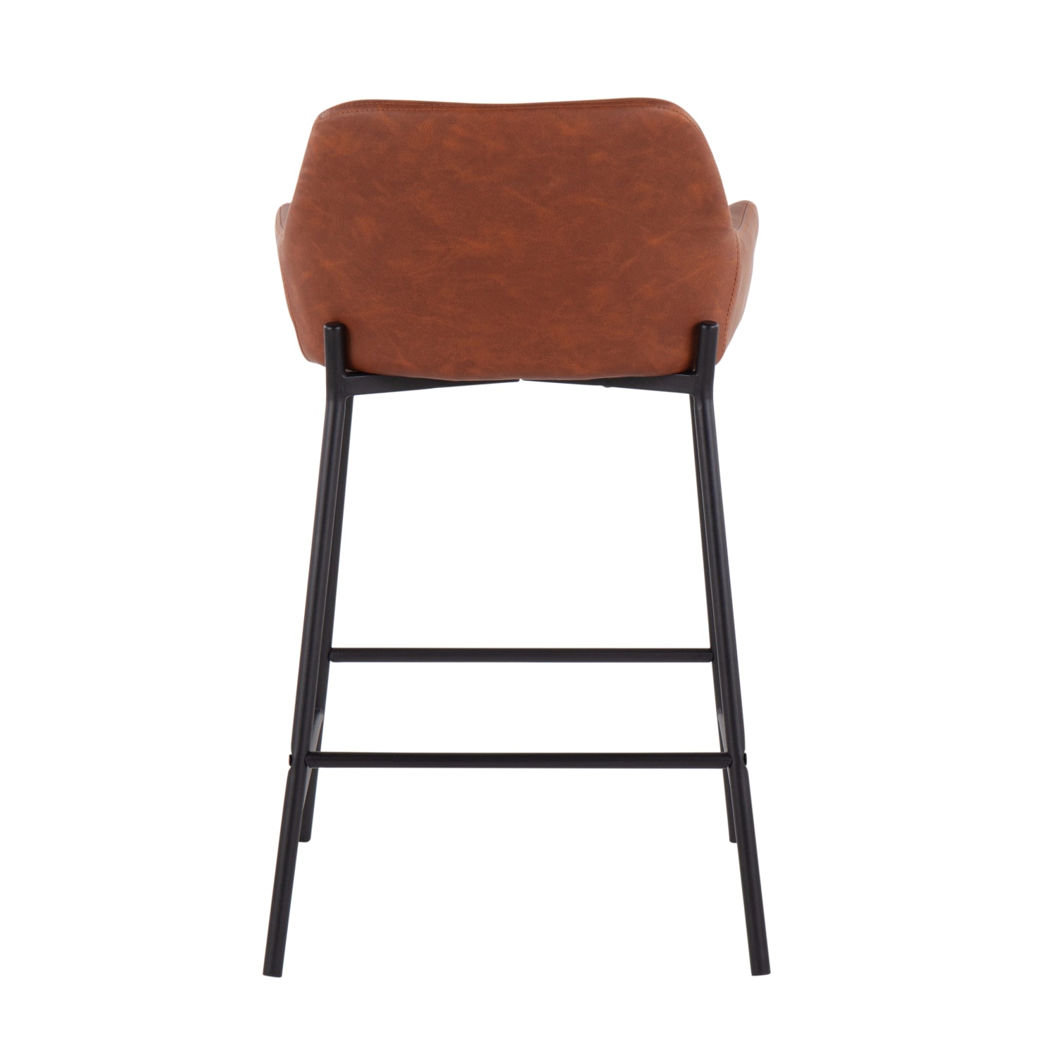 Lumisource Daniella Counter Stools CamelBlack Set Of 2 Stools B24DNLA2BKPUCAM2 PopularChairscom