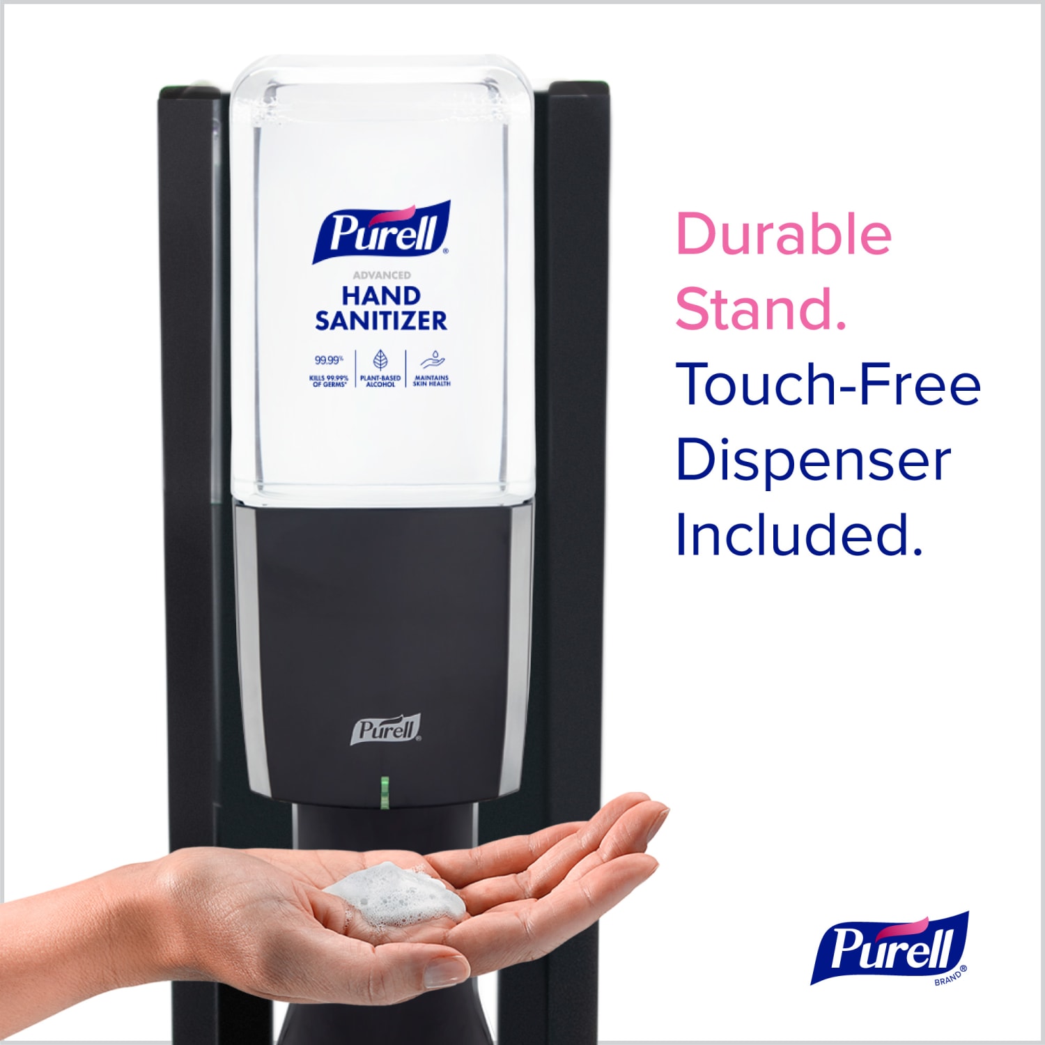 PURELL ES10 Dispenser Touchless Floor Stand With Automatic Dispenser, Graphite - Image 3