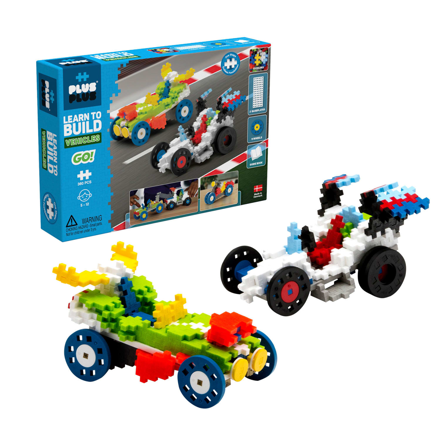 Plus-Plus Building Blocks Learn To Build Go! Vehicles, 360 Pieces - Image 3