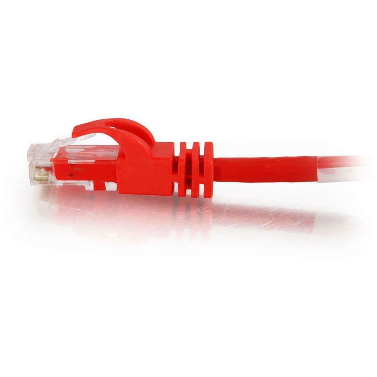 C2G-25ft Cat6 Snagless Crossover Unshielded (UTP) Network Patch Cable - Red - Category 6 for Network Device - RJ-45 Male - RJ-45 Male - Crossover - 25ft - Red - Image 4