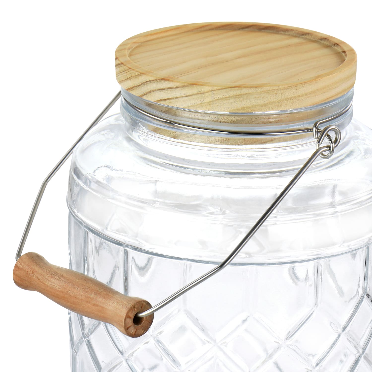 Gibson Home 0.95 Gallon Duval Glass Beverage Dispenser, Clear - Image 5