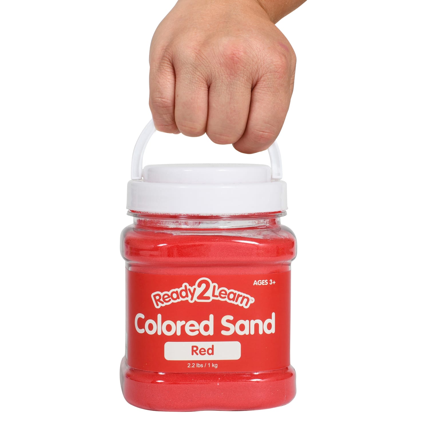Ready 2 Learn Colored Sand Jars, 2.2 Lb, Red, Pack Of 3 Jars - Image 4