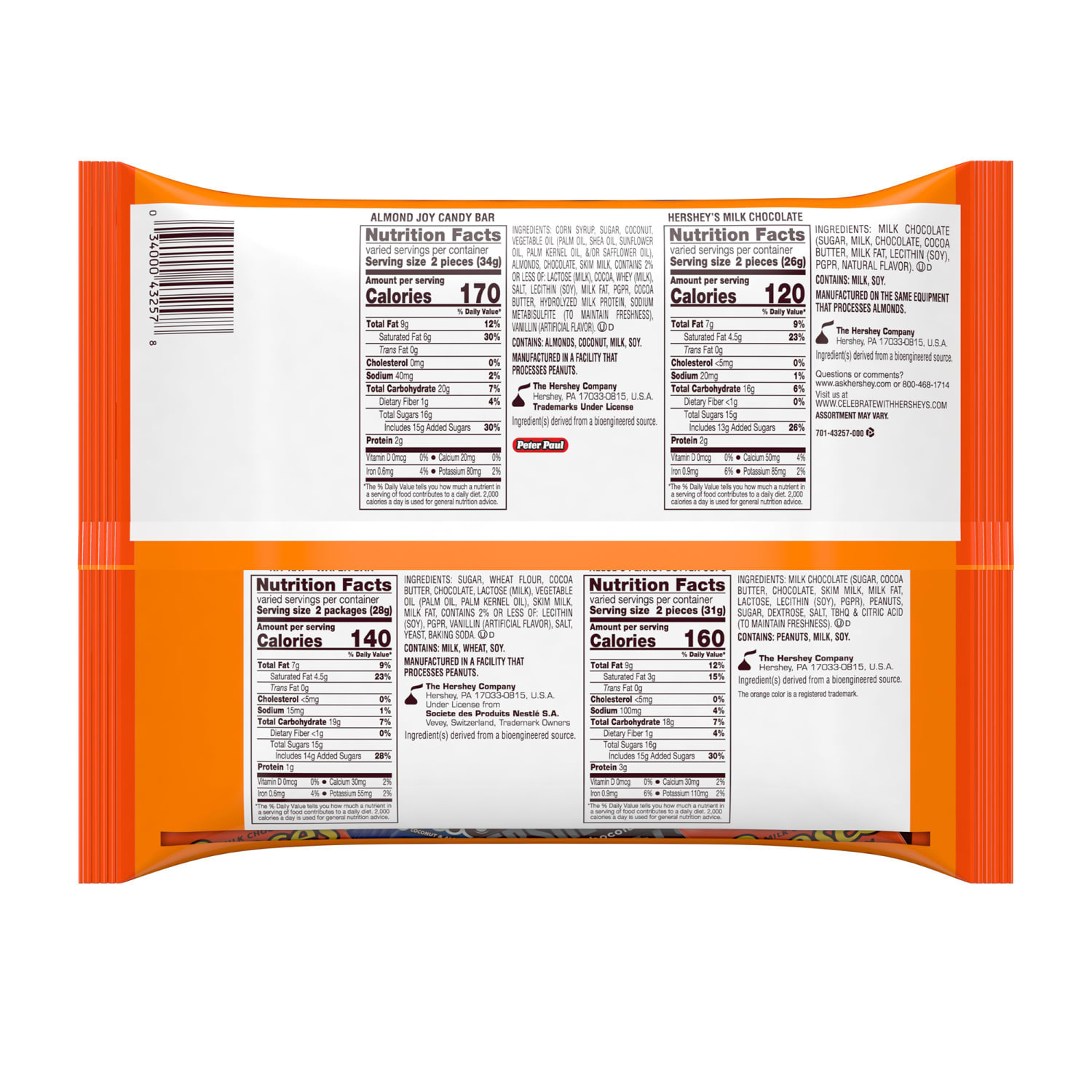 Hersheys All Time Greats Snack-Size Assortment, 15.5 oz, Pack of 2 Bags - Image 4