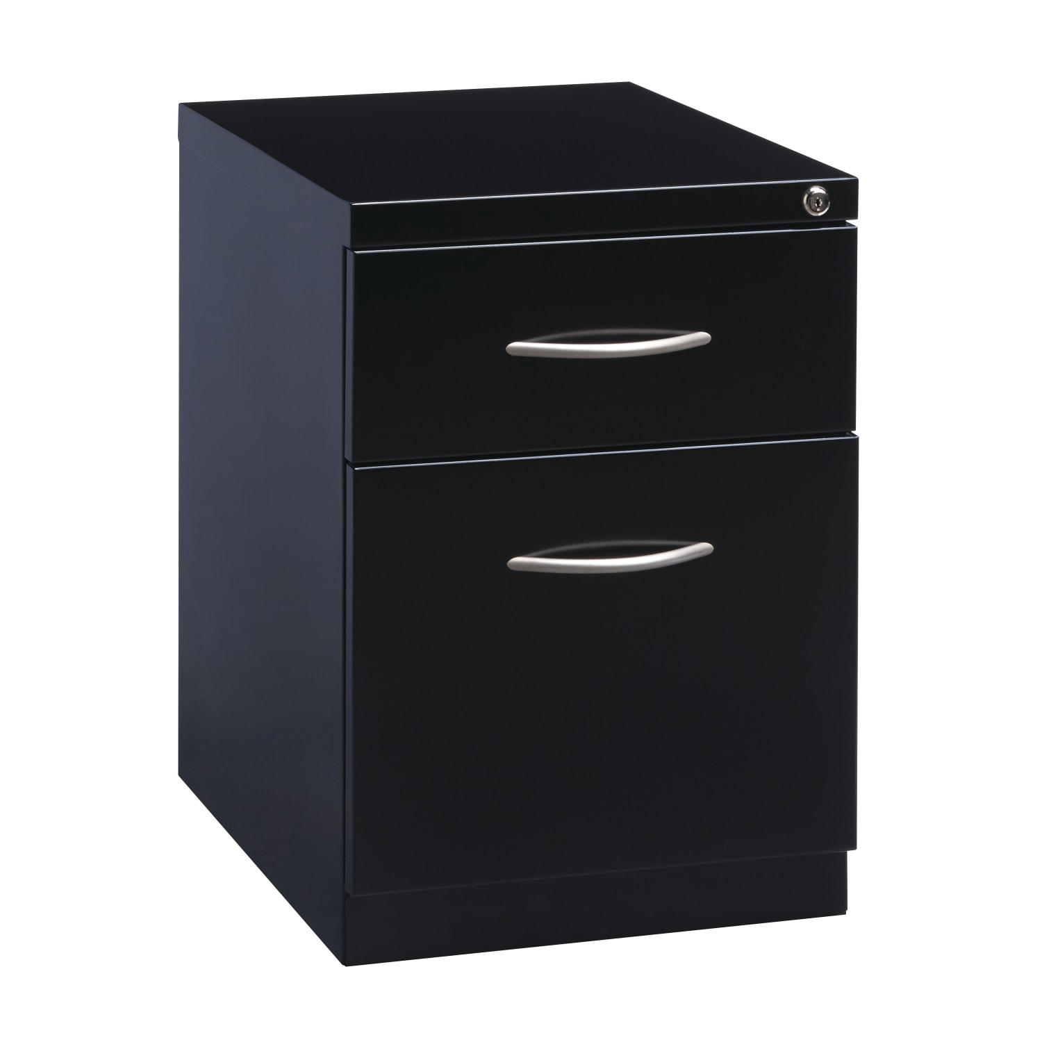 Hirsh 20inD Vertical 2-Drawer Mobile Pedestal File Cabinet, Black - Image 3