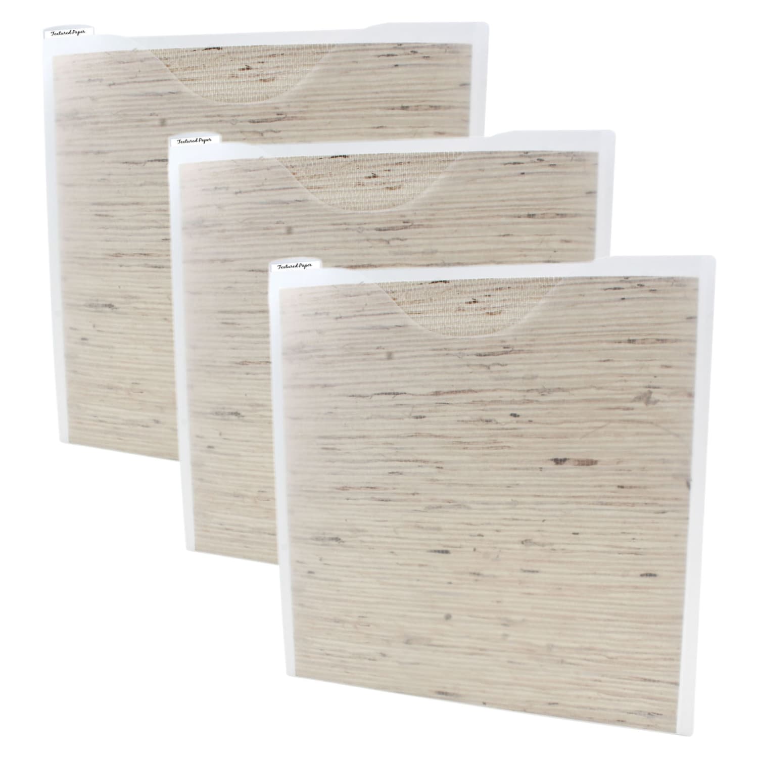 Storage Studios Paper File, 12.75in x 12.94in, Translucent, 3 Per Pack, Set Of 3 Packs